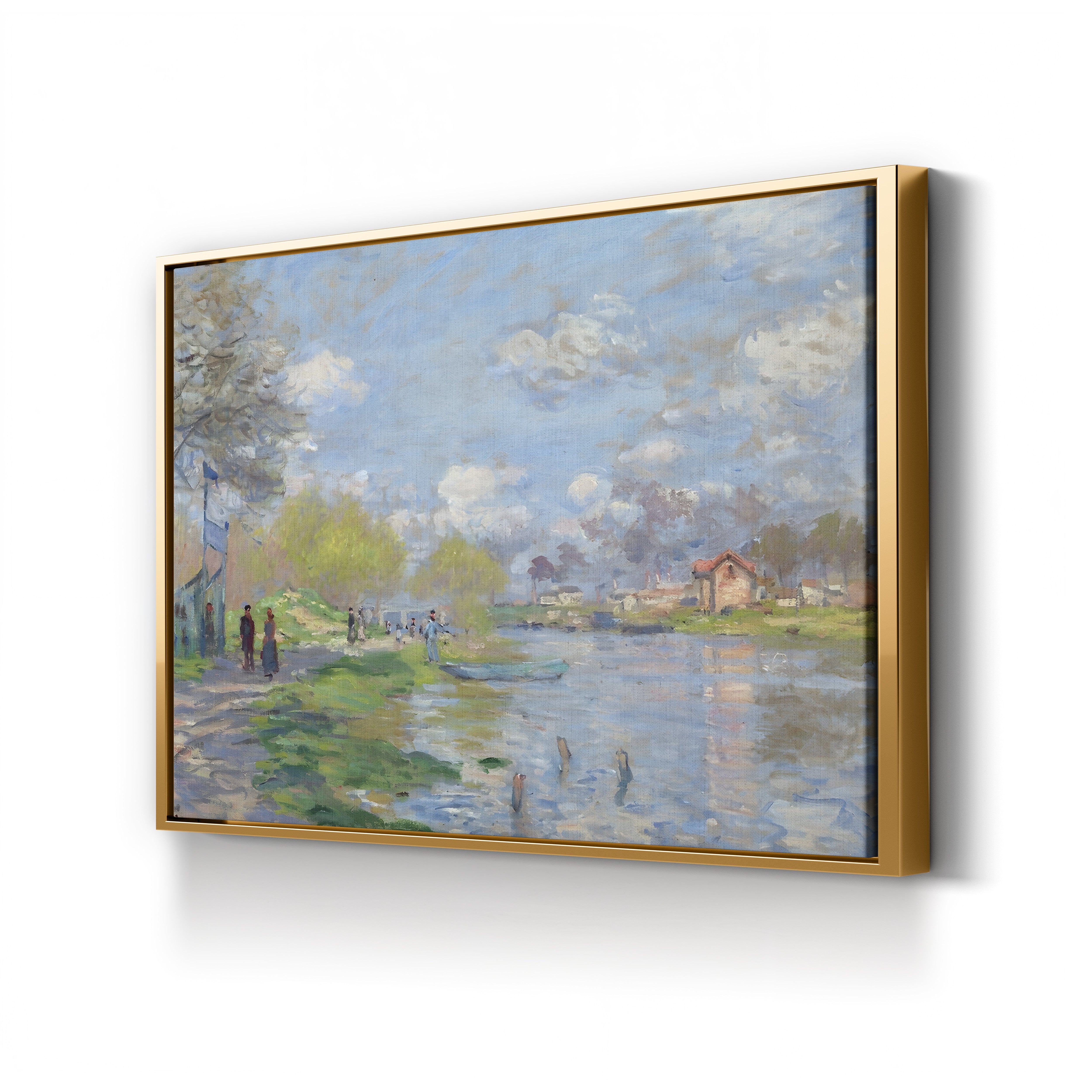 Spring by the Seine (Printemps sur les bords de la Seine), 1875 by Claude Monet