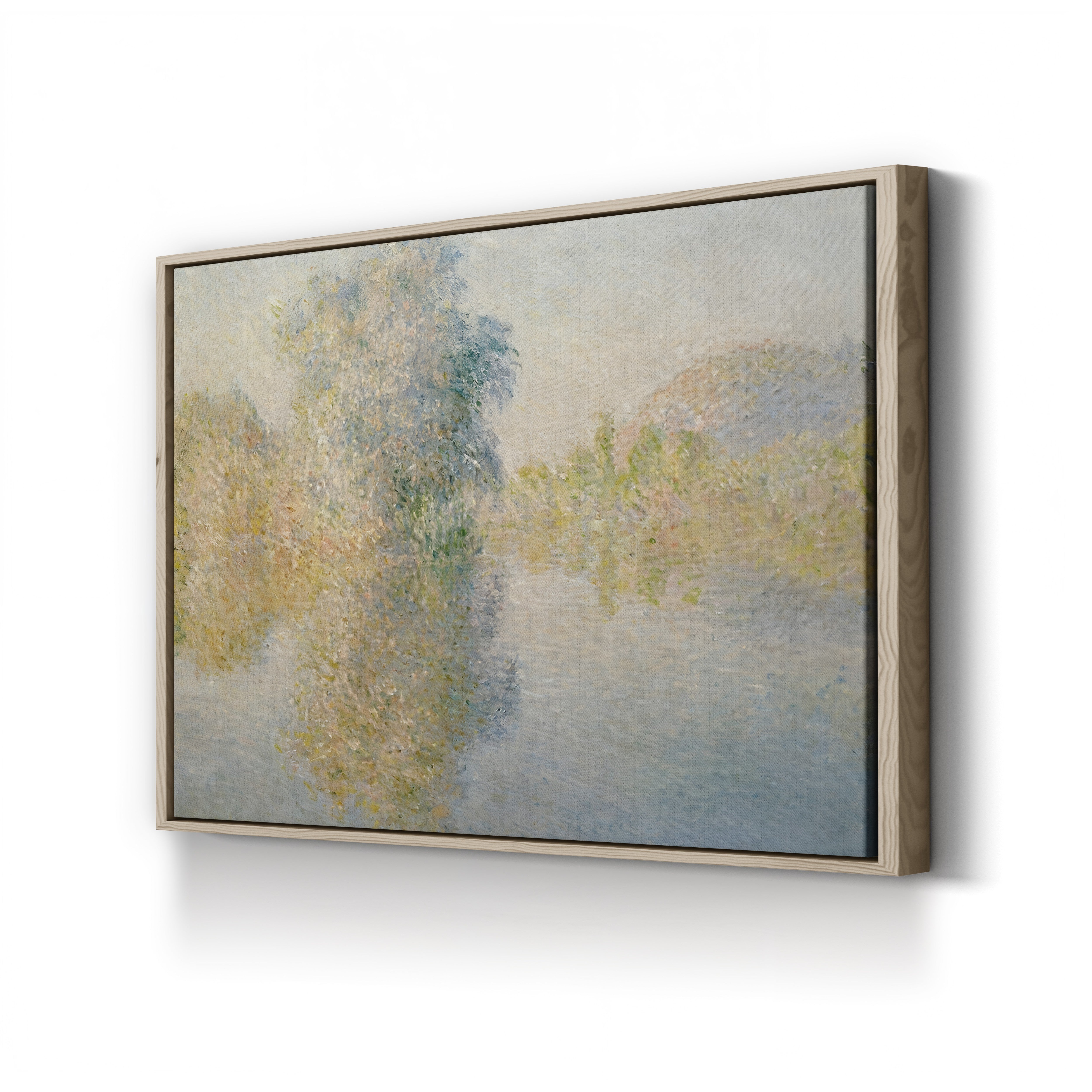 Early Morning on the Seine at Giverny, 1893 – Claude Monet Wall Art | Impressionist River Canvas Print