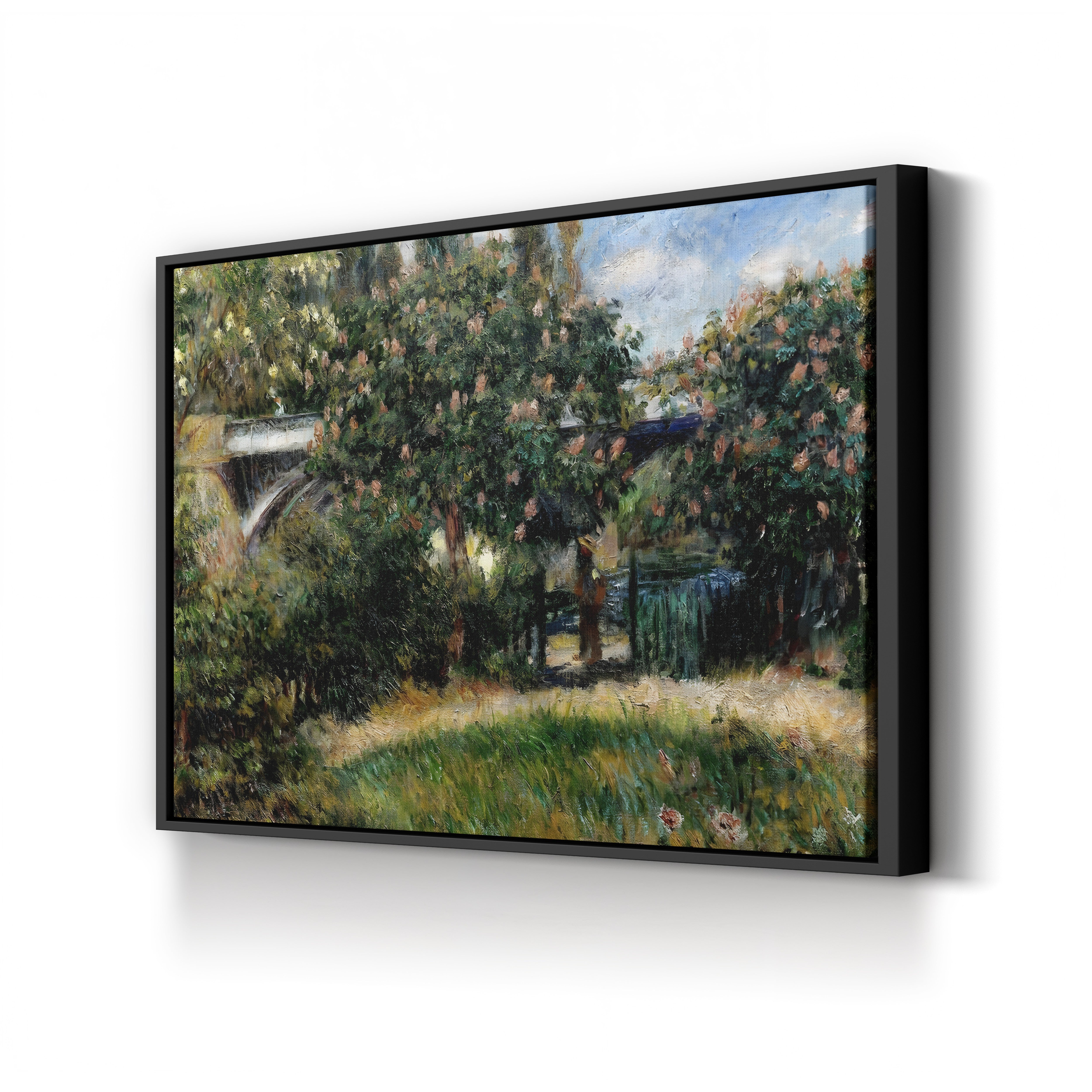 Railway Bridge at Chatou, 1881 – Renoir Wall Art | Impressionist Canvas