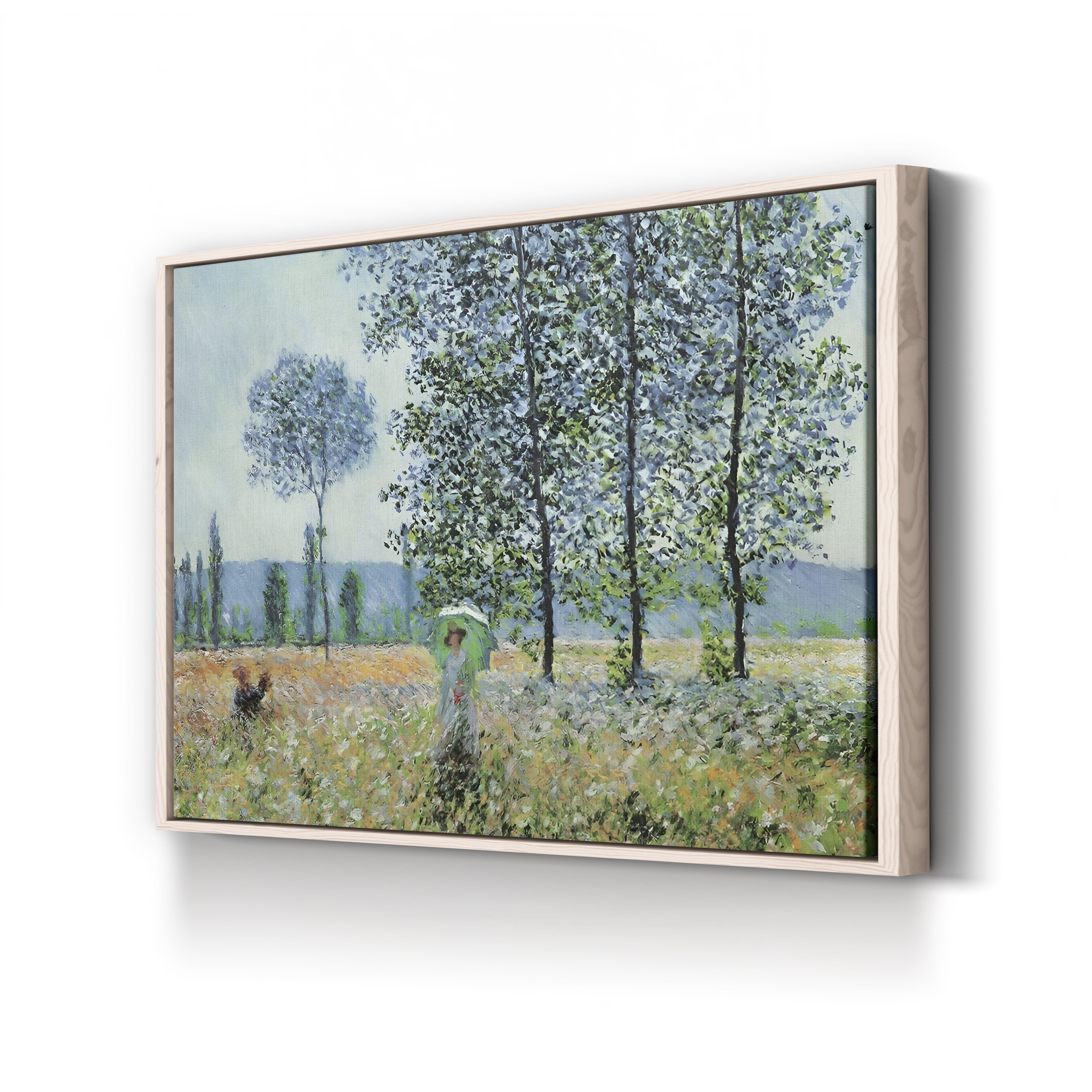 Felder im Frühling (Fields in Spring) – Claude Monet Wall Art | Impressionist Spring Landscape Canvas Print