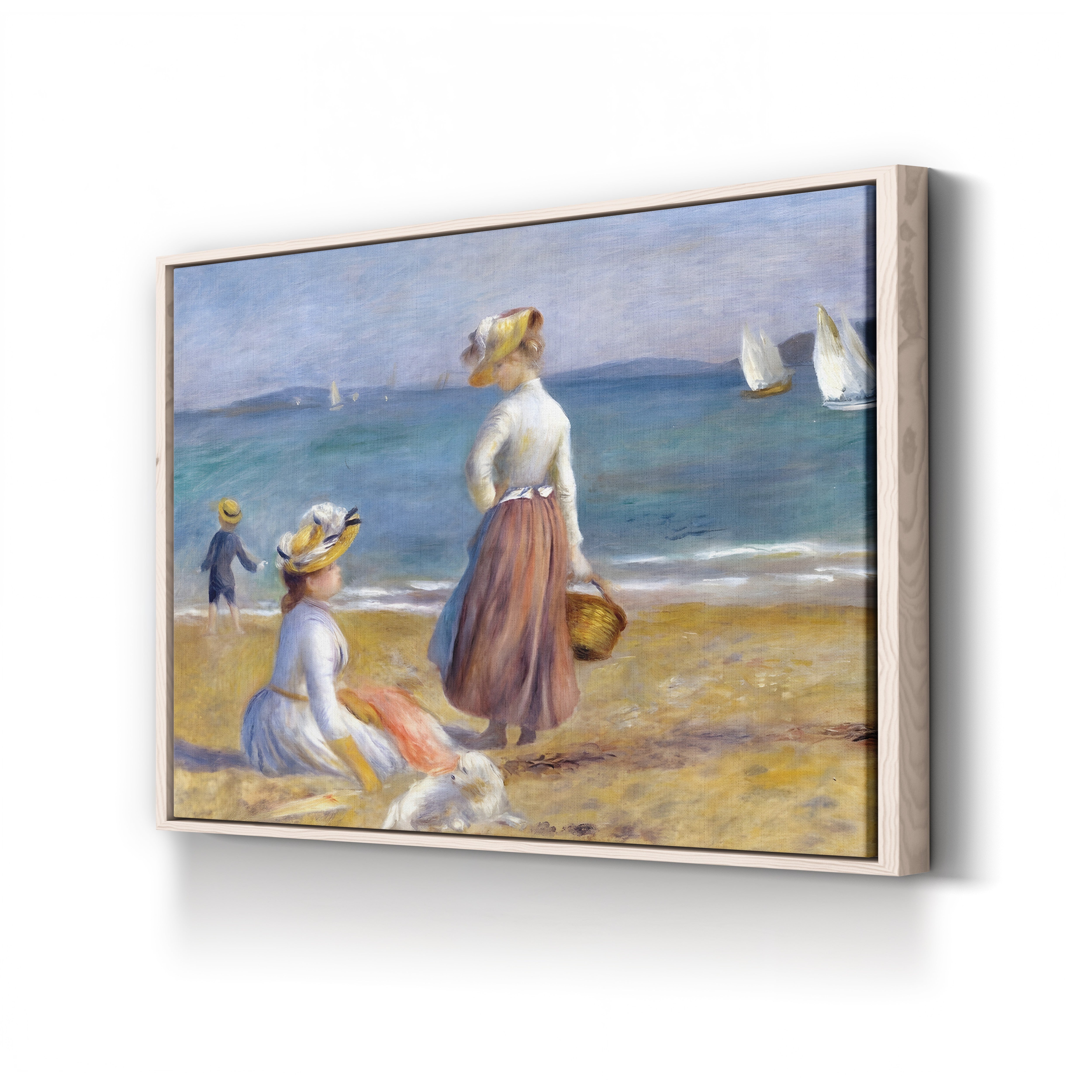 Figures on the Beach – Pierre-Auguste Renoir Wall Art | Impressionist Coastal Canvas Print