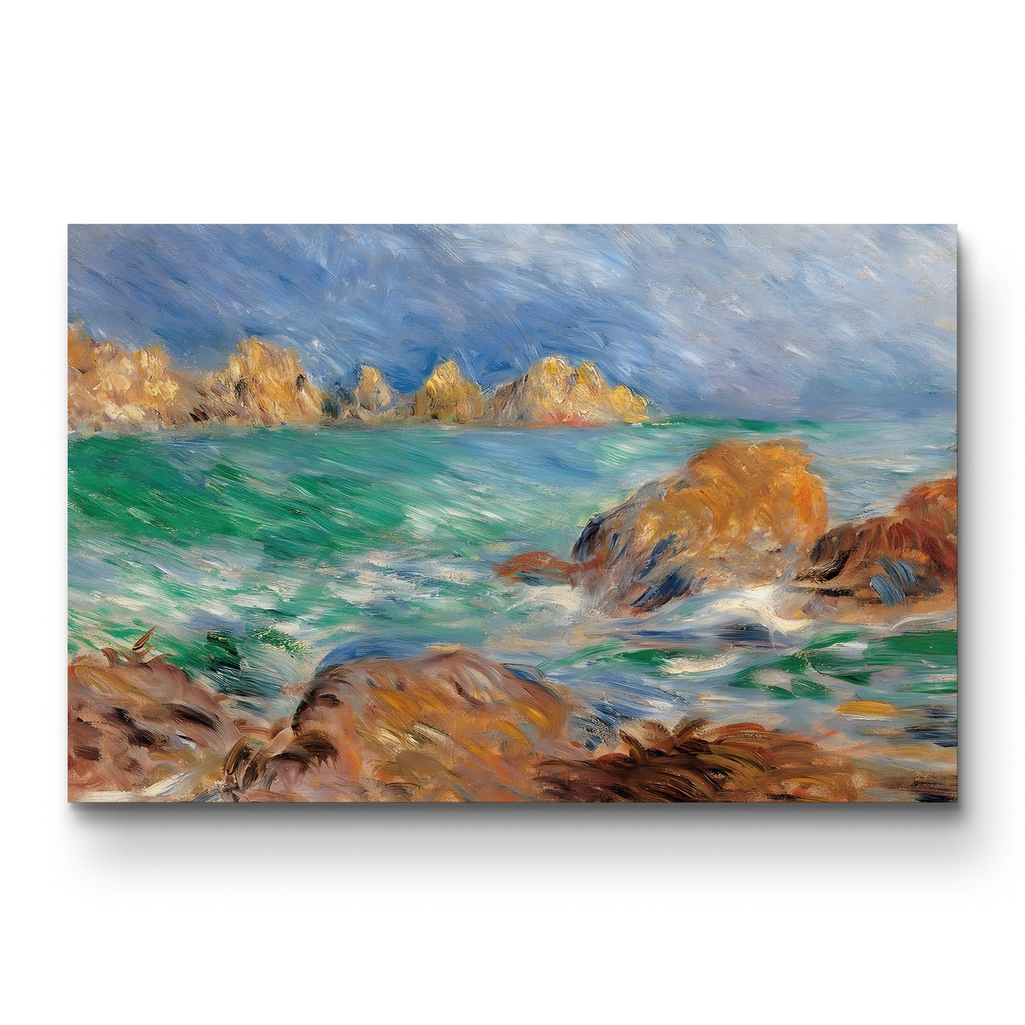 Marine, Guernsey, c. 1883 – Renoir Wall Art | Impressionist Seascape