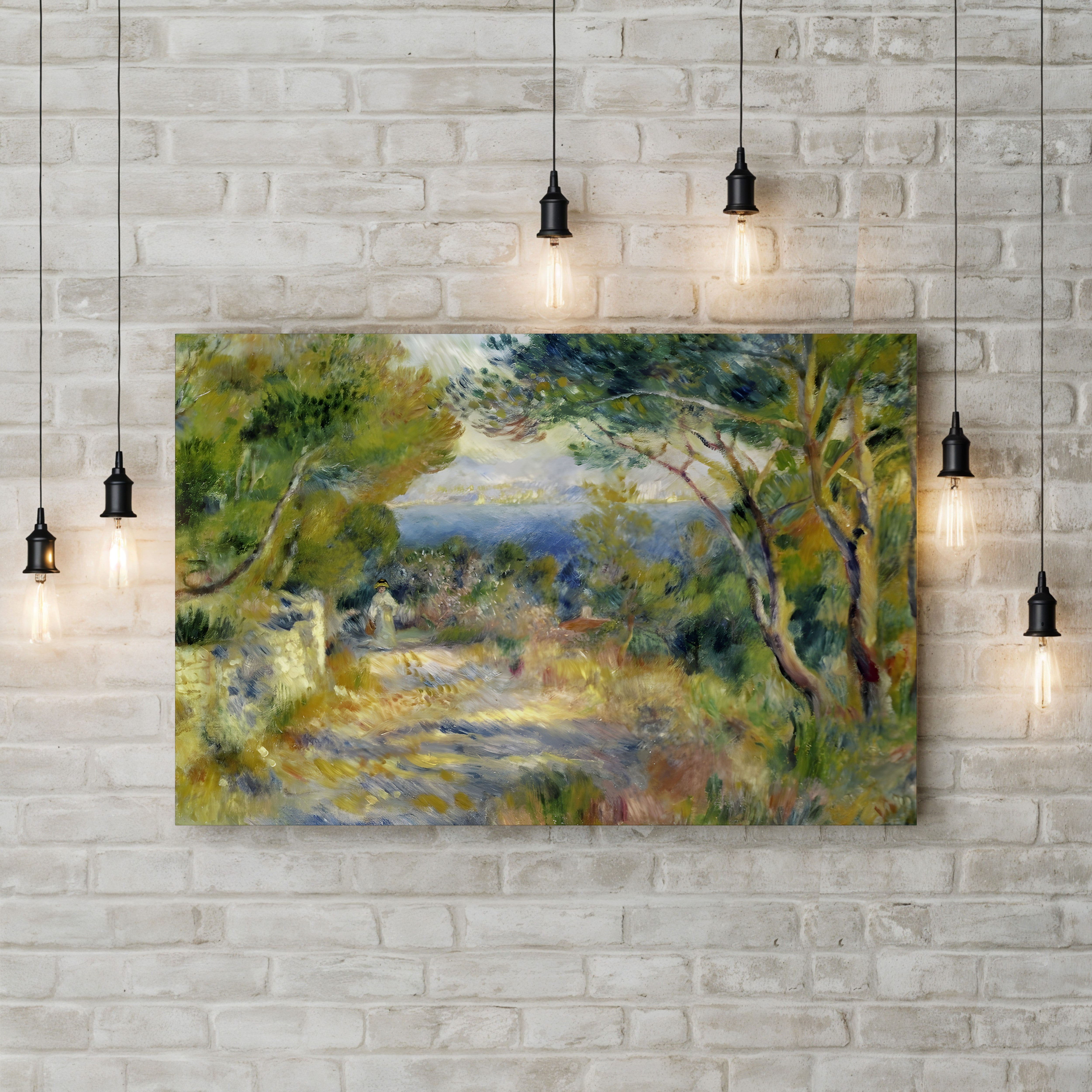 L'Estaque, 1882 – Renoir Wall Art | Impressionist Landscape Canvas