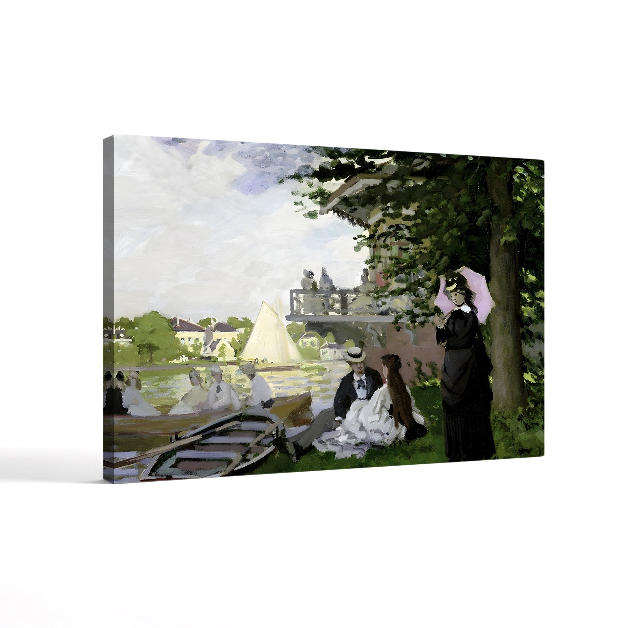 Garden House on the Zaan, Zaandam, 1871 – Claude Monet Wall Art | Impressionist Dutch Landscape Print