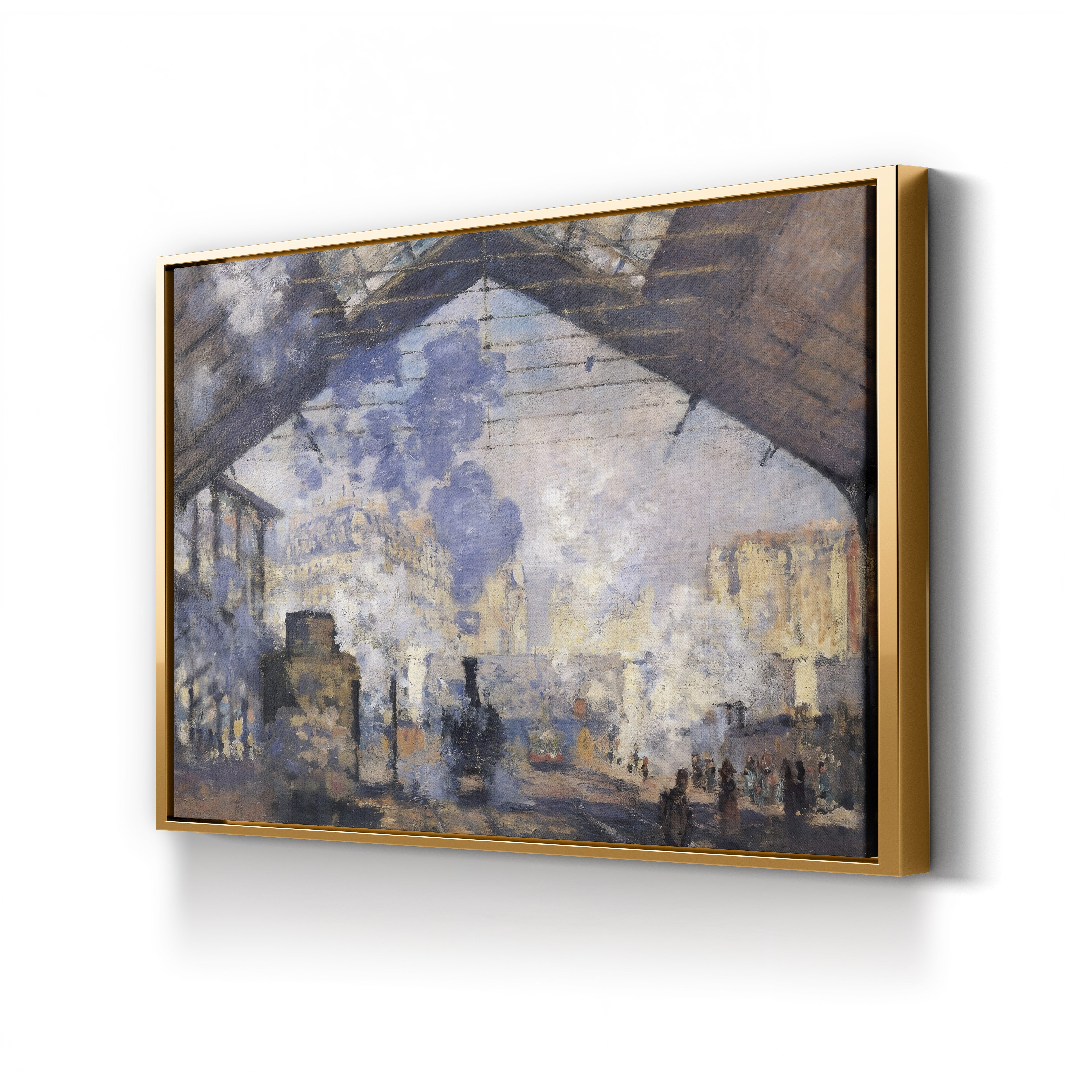 La Gare Saint-Lazare – Claude Monet Wall Art | Impressionist Railway Station Canvas Print