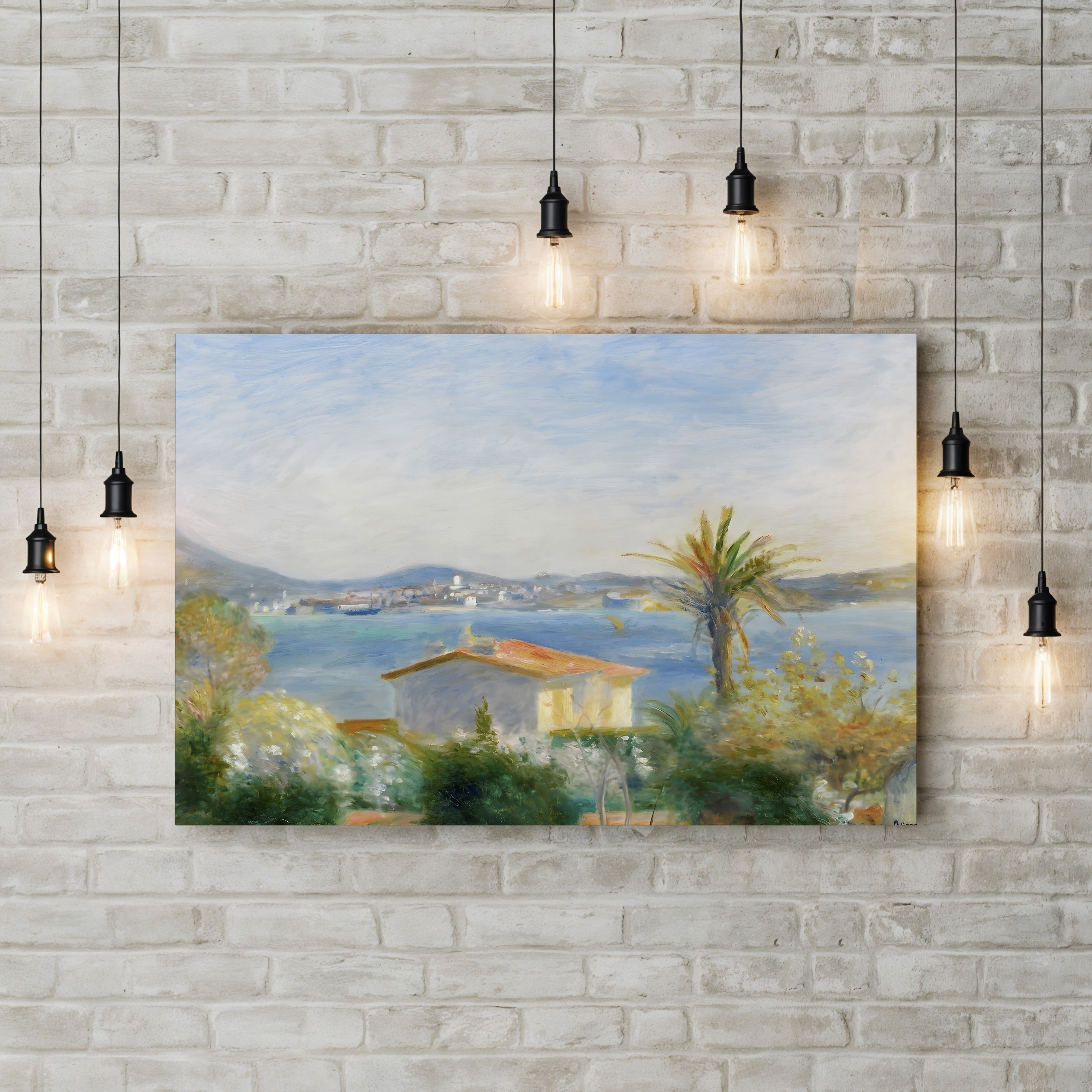 Tamaris, France, c.1885 – Pierre-Auguste Renoir Wall Art | Impressionist Mediterranean Canvas Print