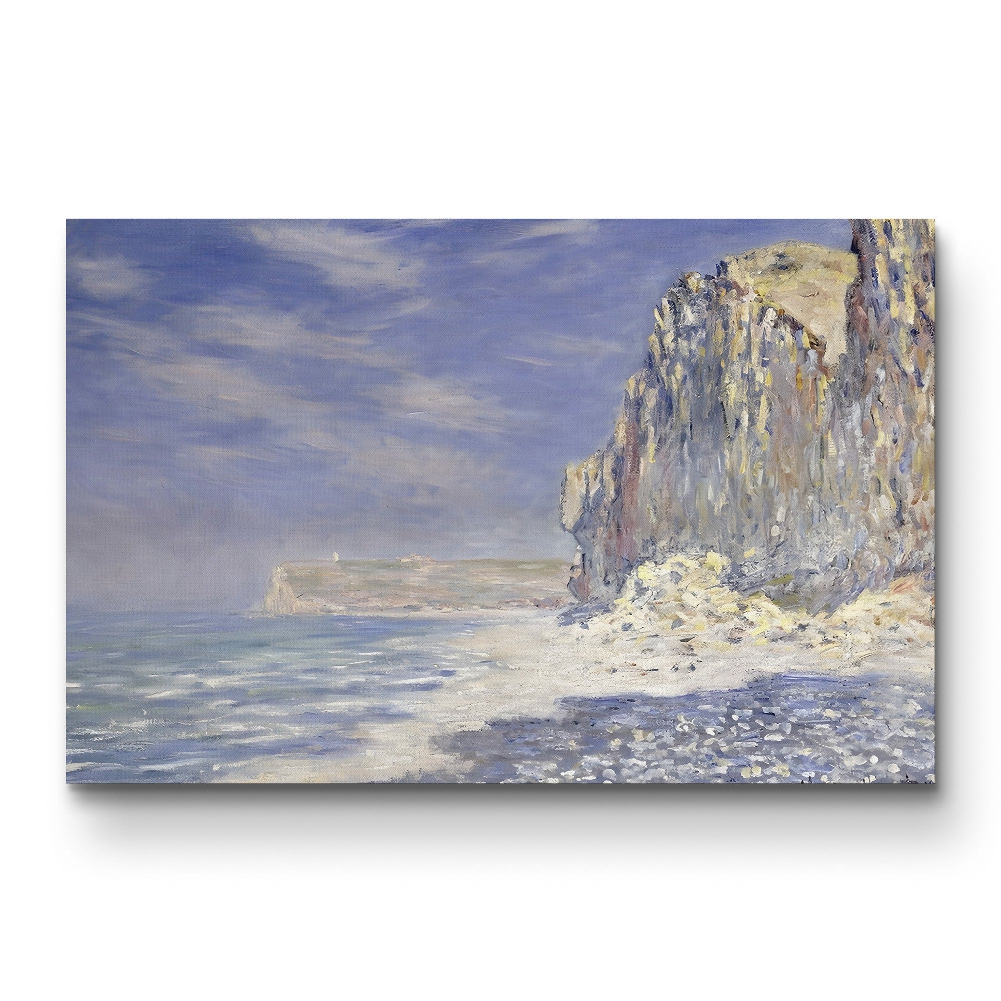 Cliffs Near Fécamp, 1881 – Claude Monet Wall Art | Impressionist Normandy Coastal Canvas Print