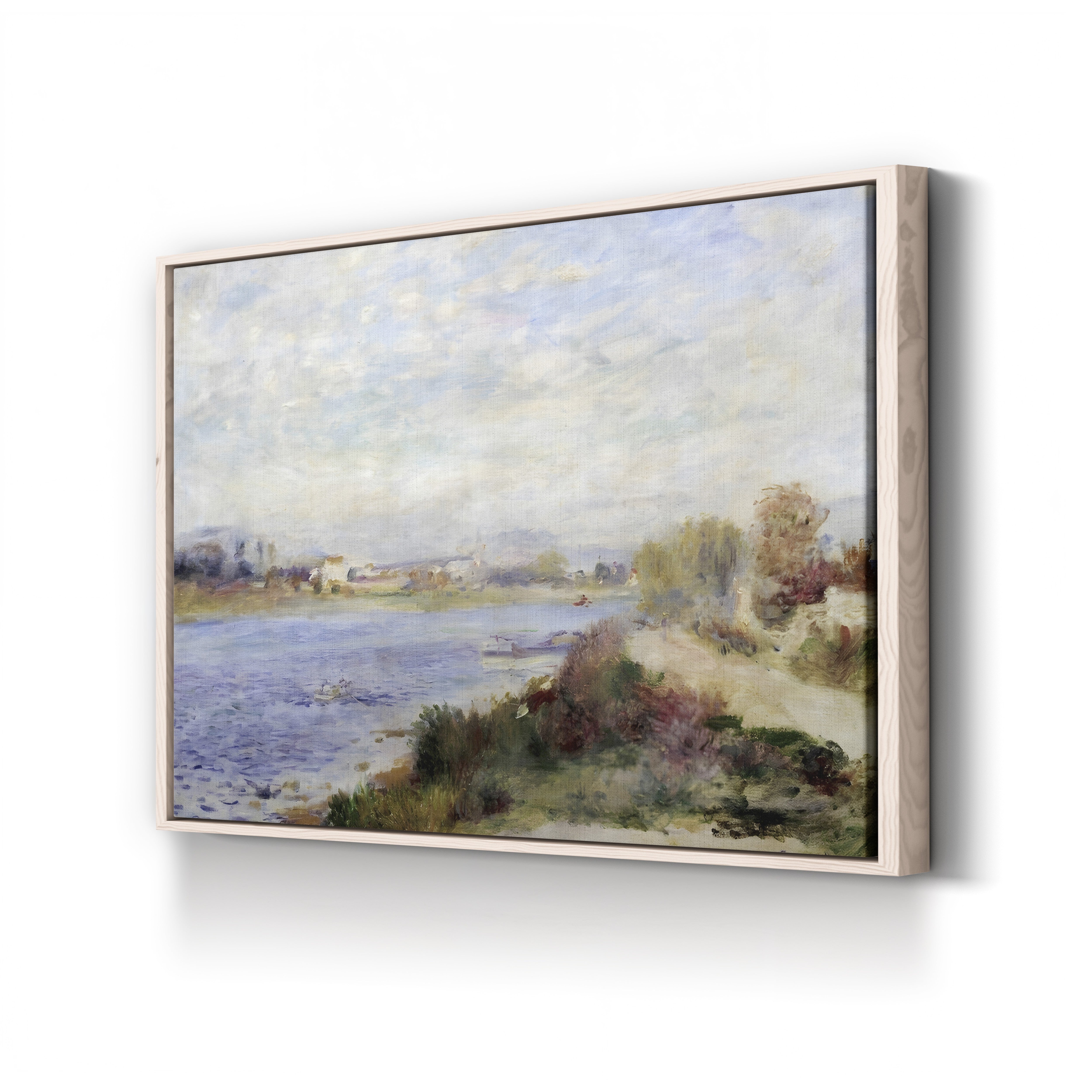 The Seine in Argenteuil, 1873 – Pierre-Auguste Renoir Wall Art | Impressionist River Canvas Print