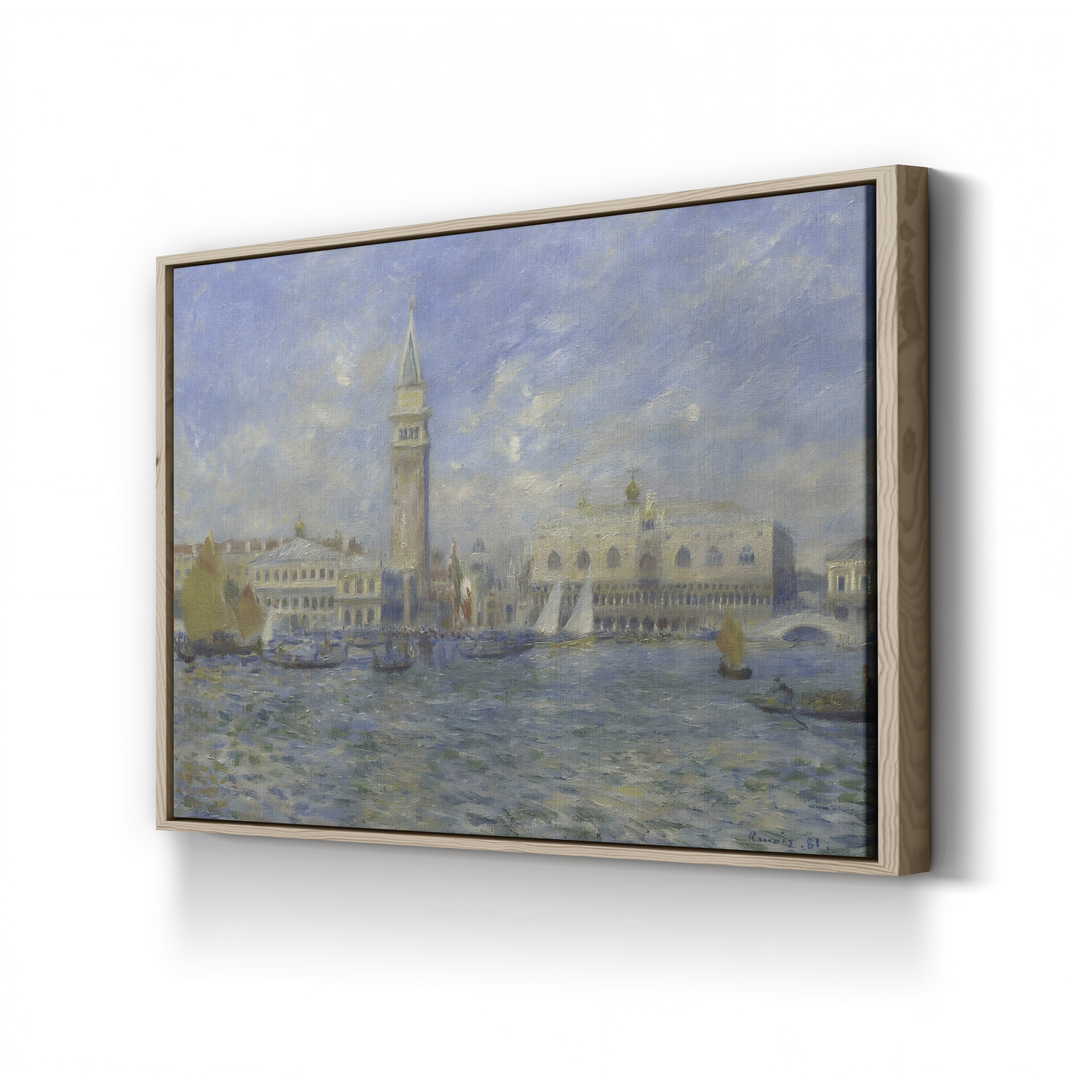 Venice, the Doge's Palace, 1881 – Pierre-Auguste Renoir Wall Art | Impressionist Venetian Canvas Print