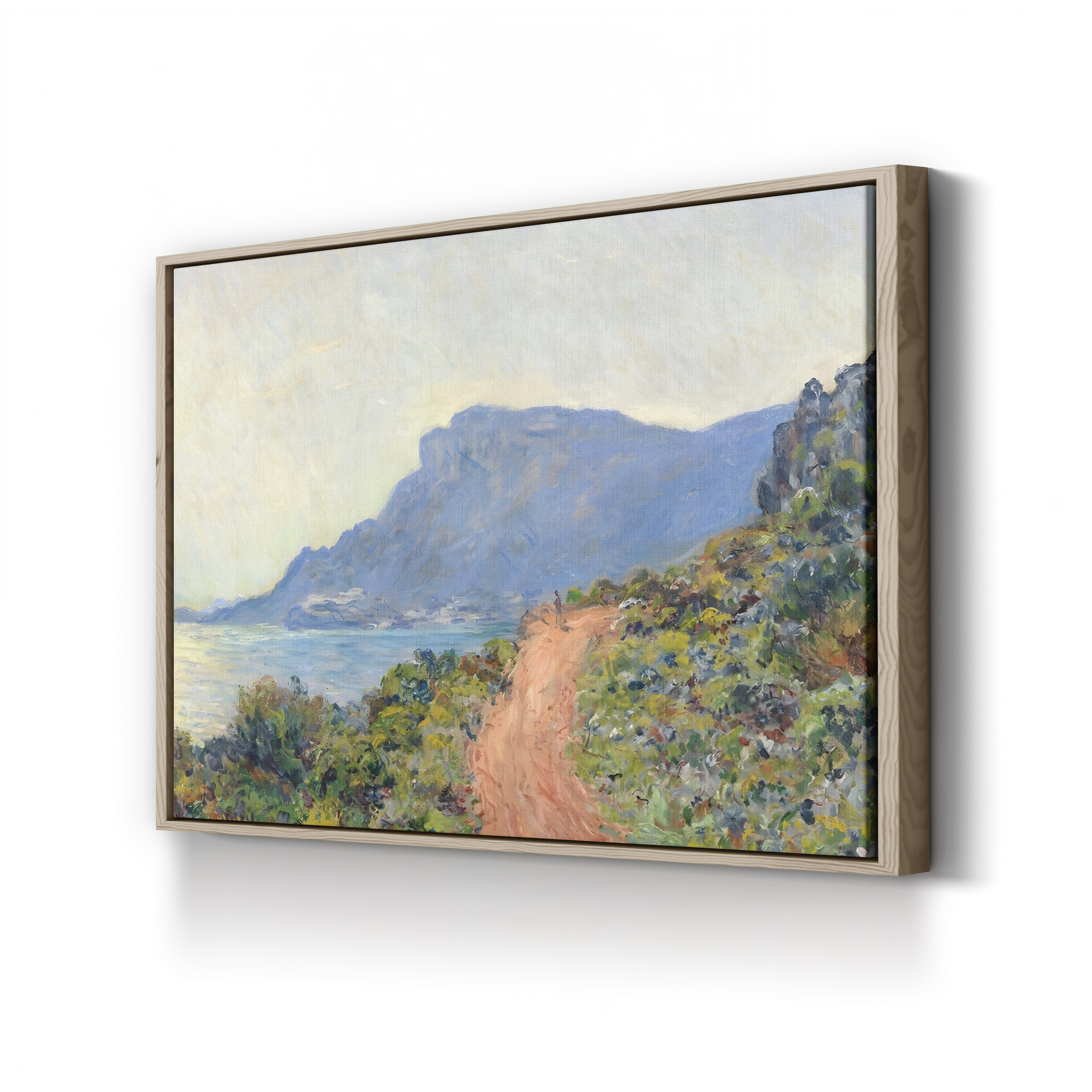 La Corniche near Monaco, 1884 – Pierre-Auguste Renoir Wall Art | Impressionist Mediterranean Landscape Canvas Print