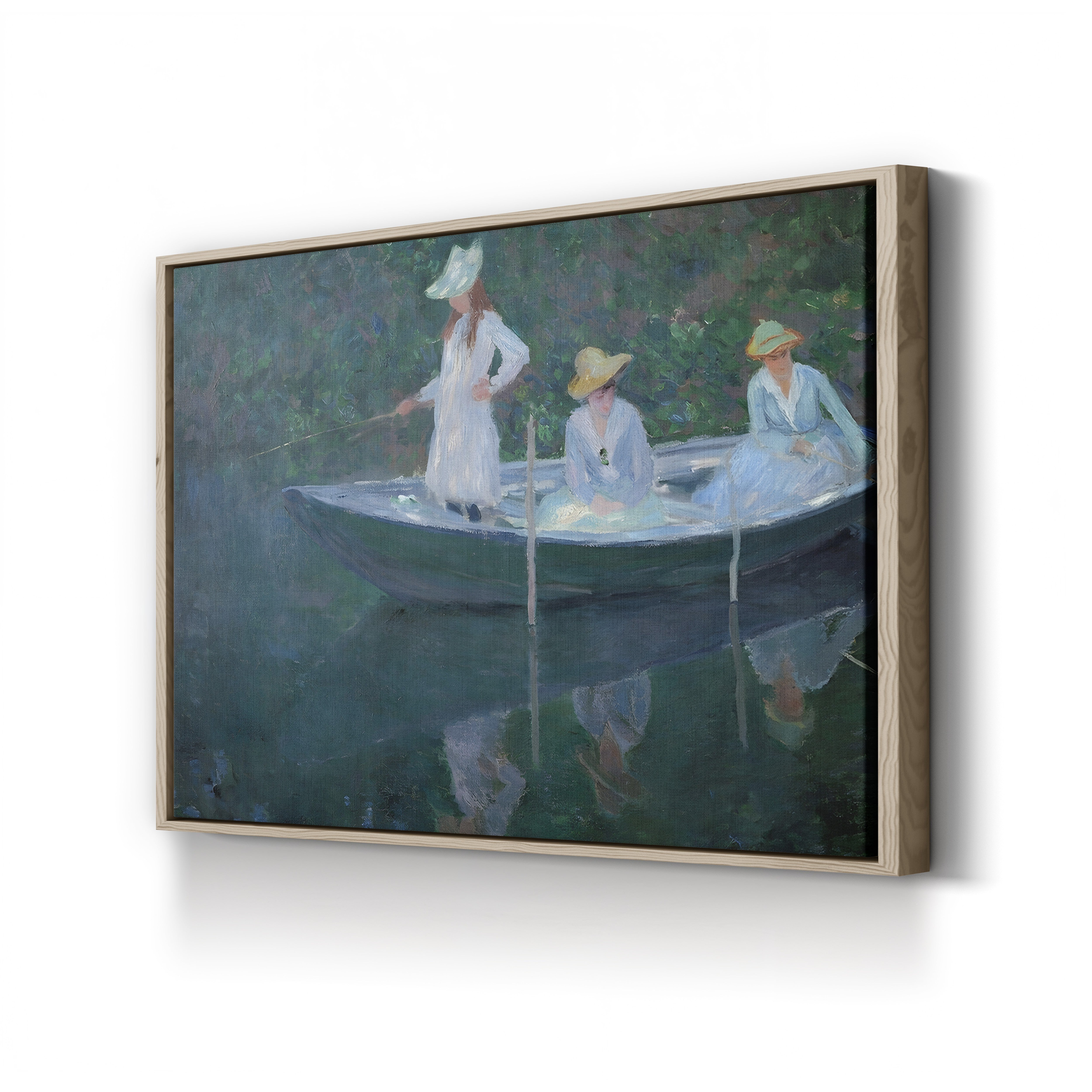 The Boat at Giverny (En norvégienne), c. 1887 by Claude Monet