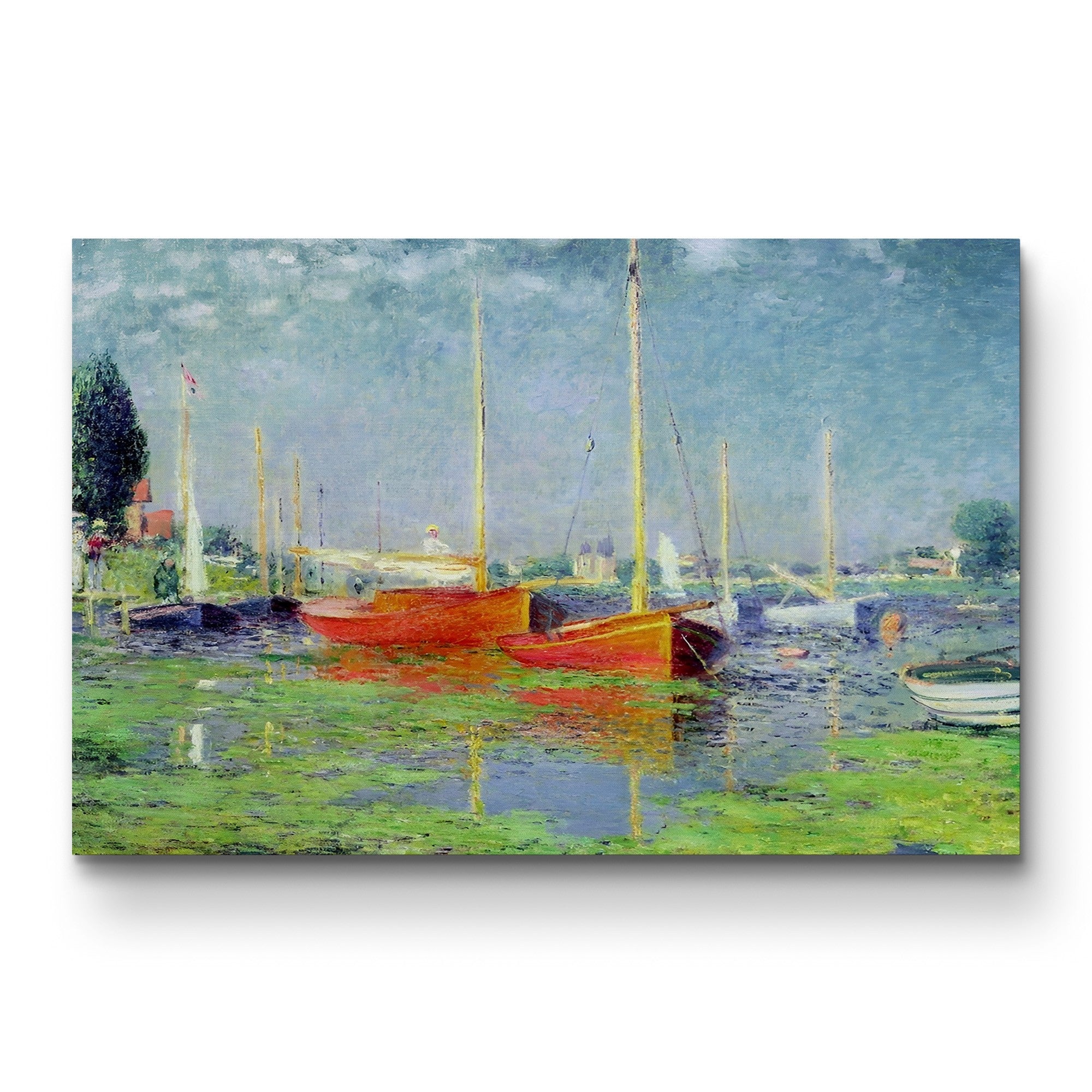 Argenteuil, 1875 – Claude Monet Wall Art | Impressionist Seine Landscape Canvas Print