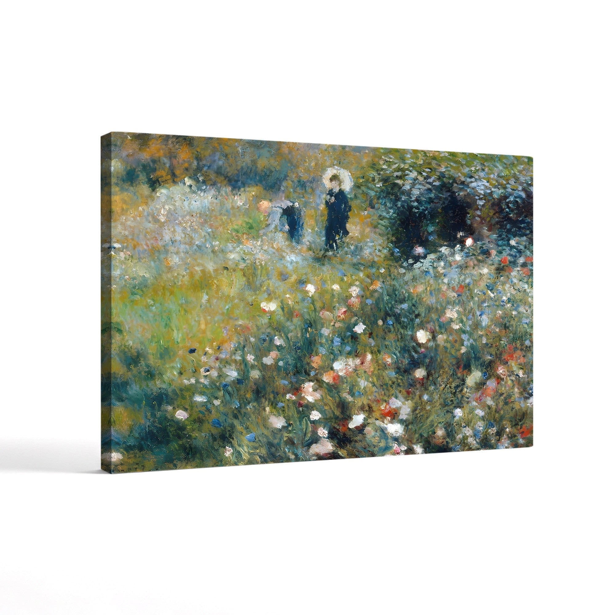 Woman with a Parasol in a Garden – Pierre-Auguste Renoir Wall Art | Impressionist Garden Canvas Print