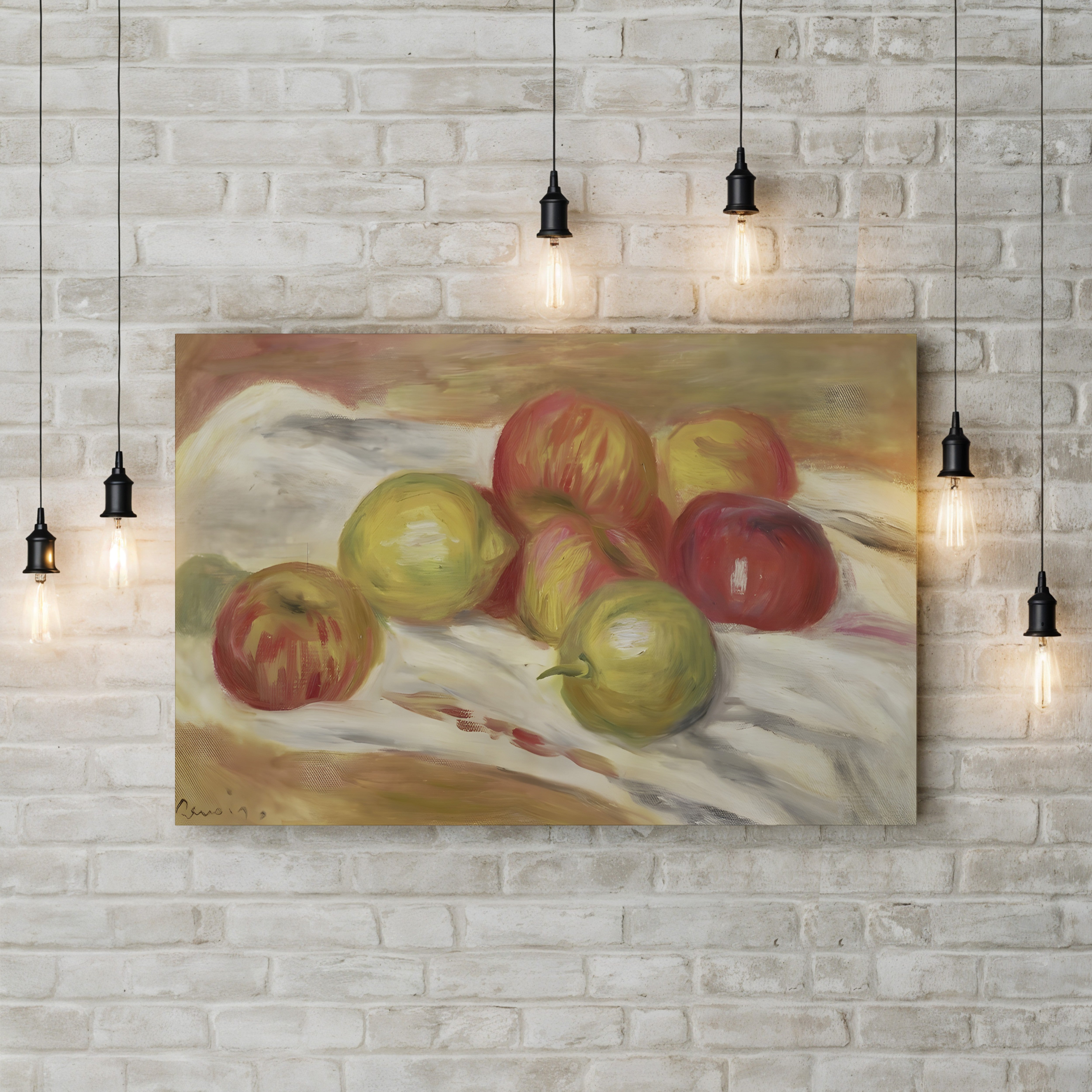 Seven Apples, 1910 – Renoir Wall Art | Impressionist Still Life Canvas Print