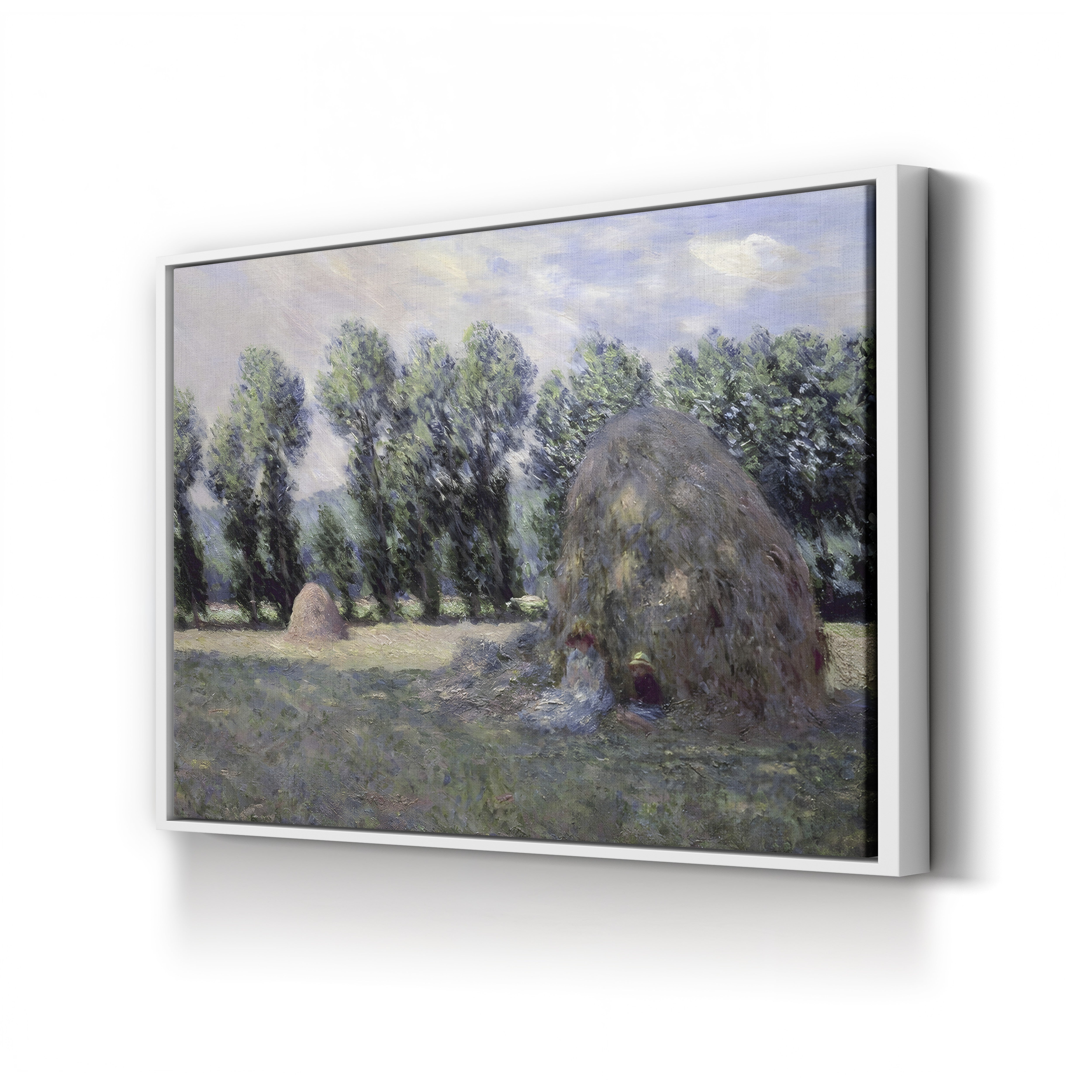 Haystacks, 1885 – Claude Monet Wall Art | Impressionist Rural Landscape Canvas Print