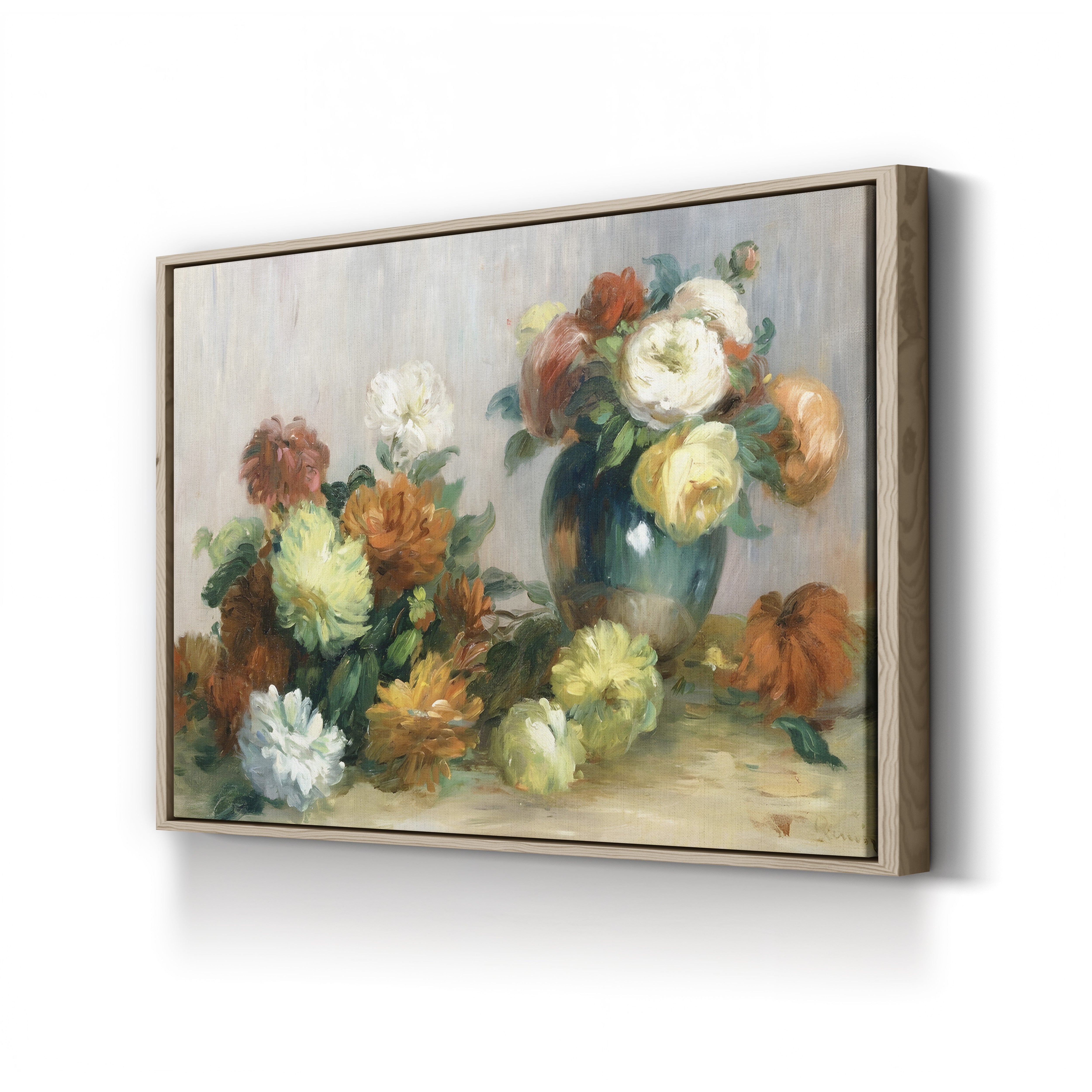 Flower Wreaths, 1880 – Pierre-Auguste Renoir Wall Art | Impressionist Floral Canvas Print