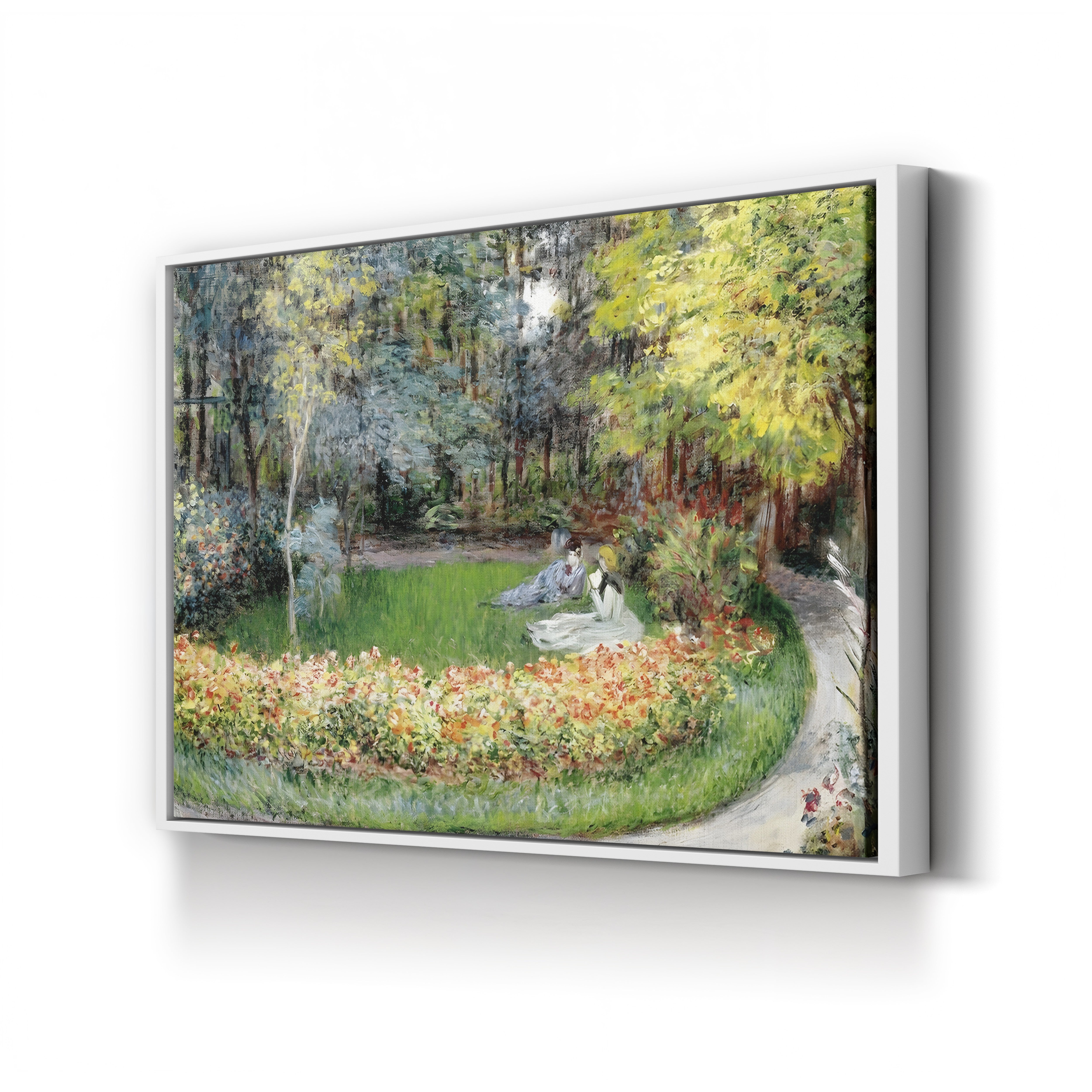In the Garden, 1875 – Claude Monet Wall Art | Impressionist Garden Canvas Print