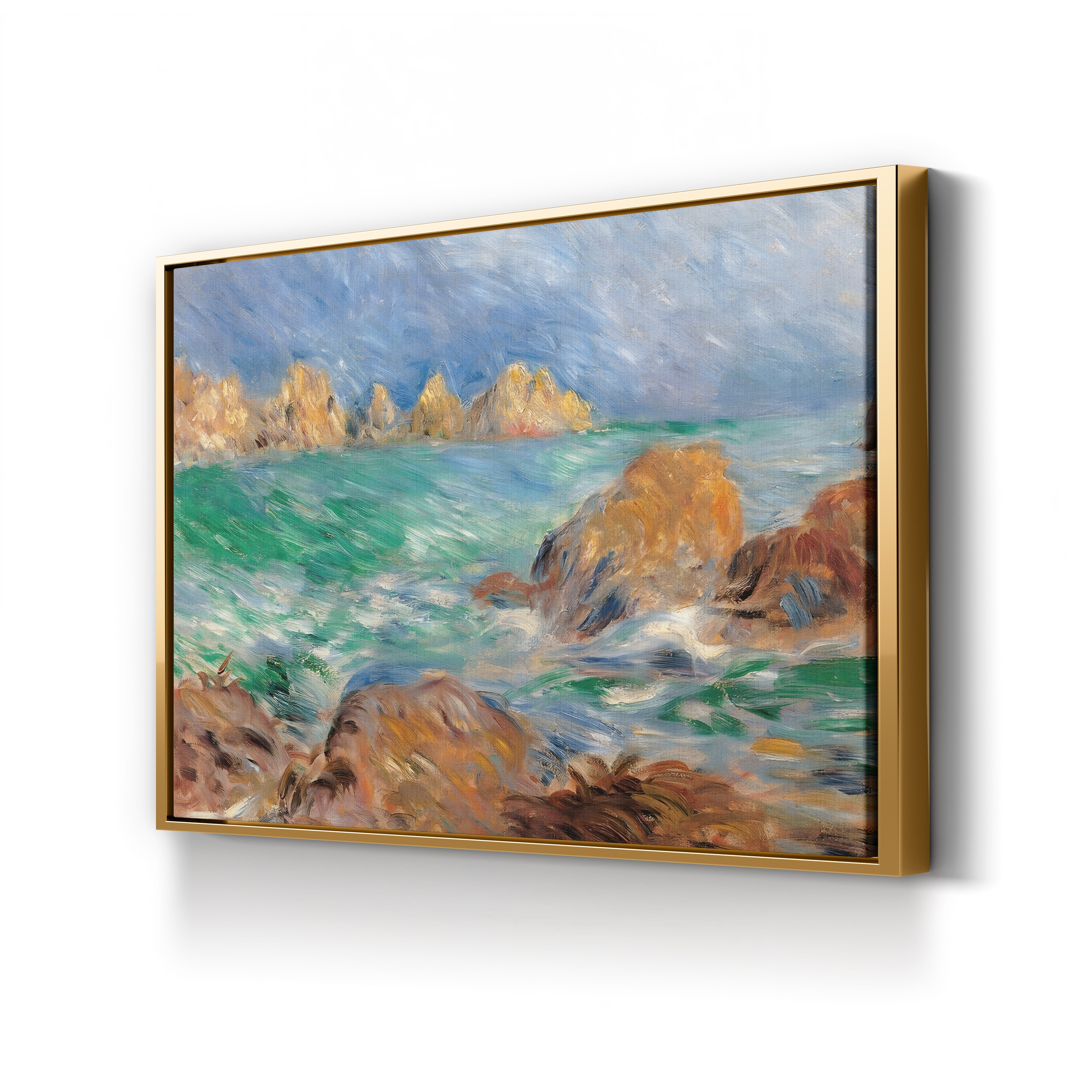 Marine, Guernsey, c. 1883 – Renoir Wall Art | Impressionist Seascape