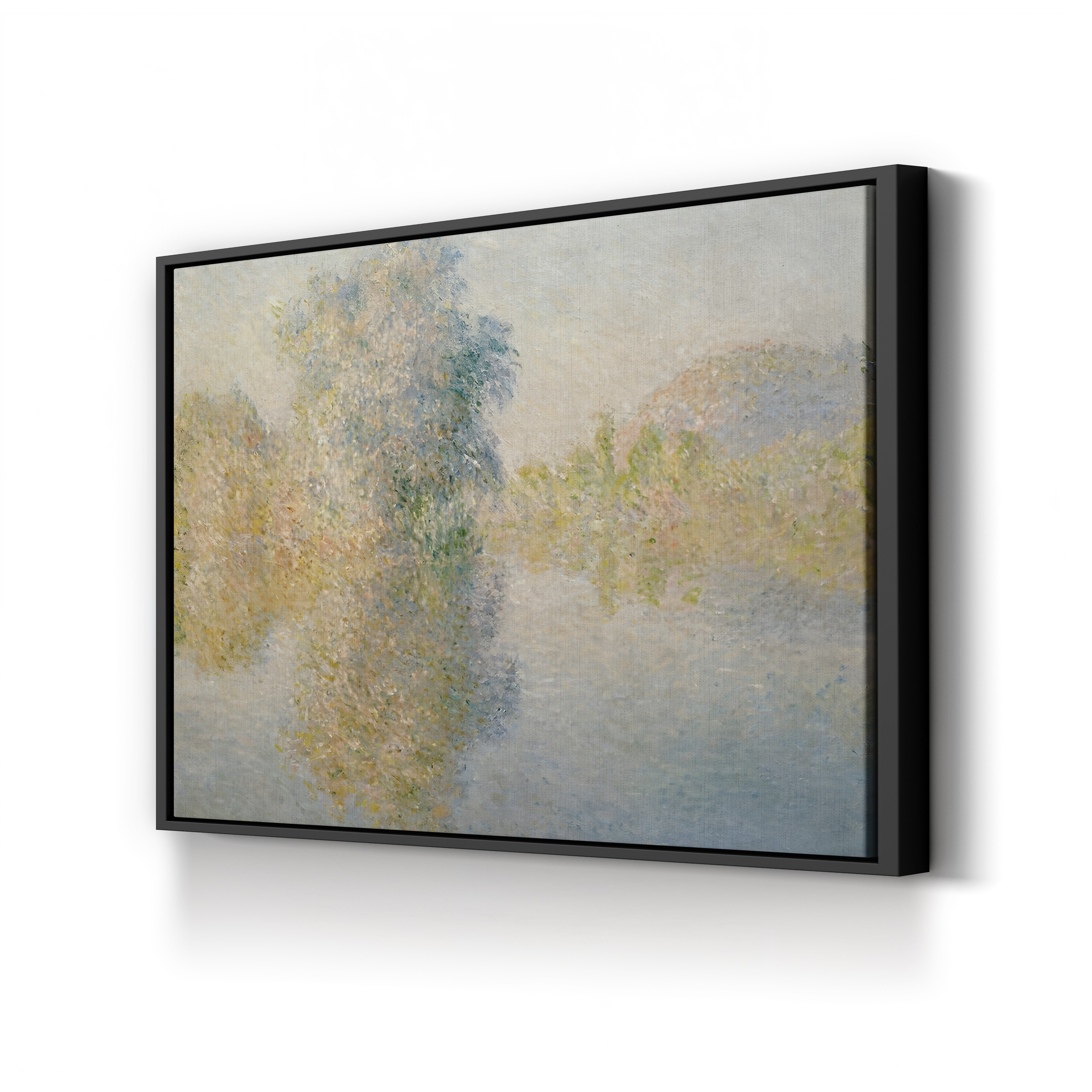 Early Morning on the Seine at Giverny, 1893 – Claude Monet Wall Art | Impressionist River Canvas Print