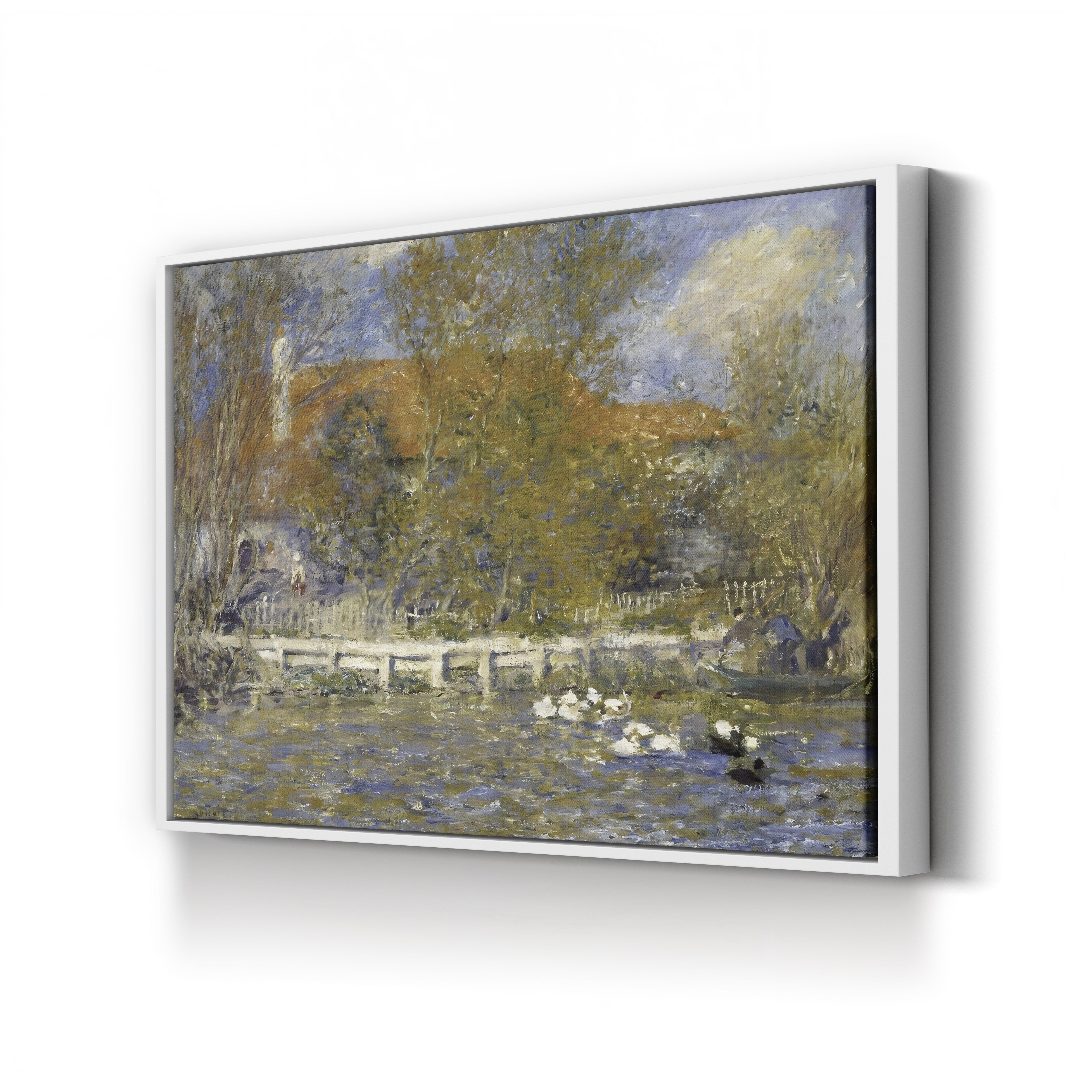 The Duck Pond, 1873 – Pierre-Auguste Renoir Wall Art | Impressionist Landscape Canvas Print