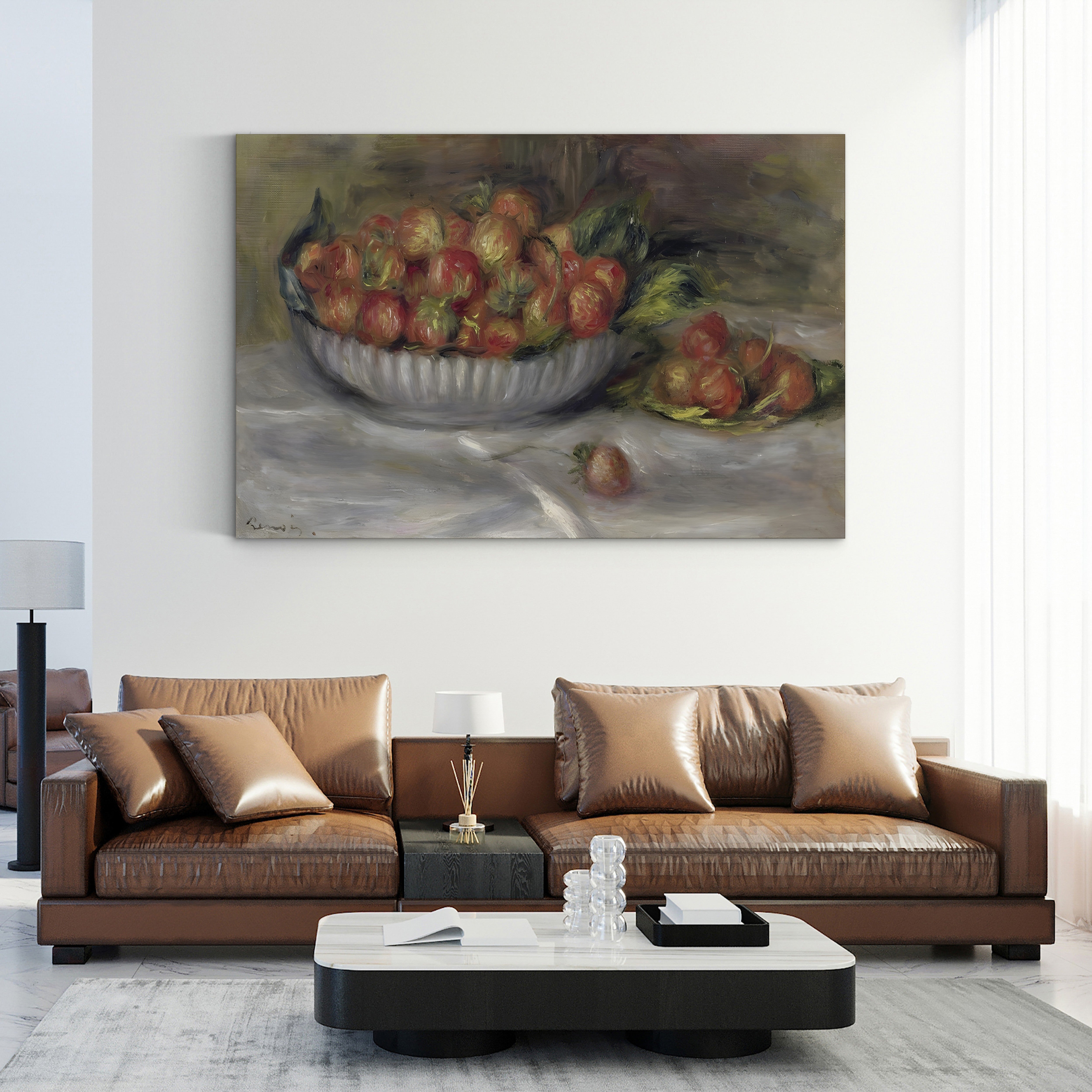 Still Life with Strawberries, 1914 – Renoir Wall Art | Impressionist Canvas