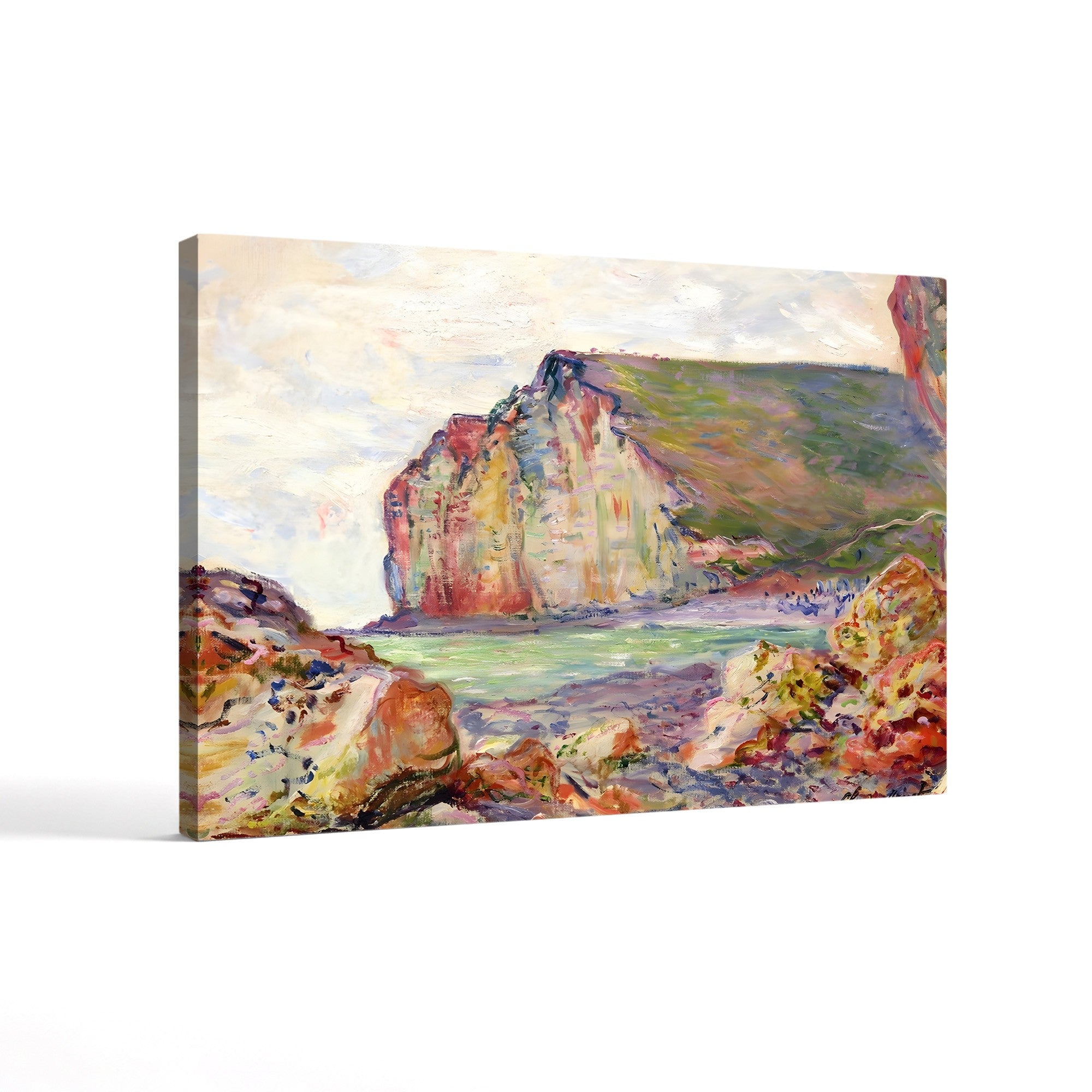 Falaises des Petites-Dalles – Claude Monet Wall Art | Impressionist Normandy Coastal Cliff Print