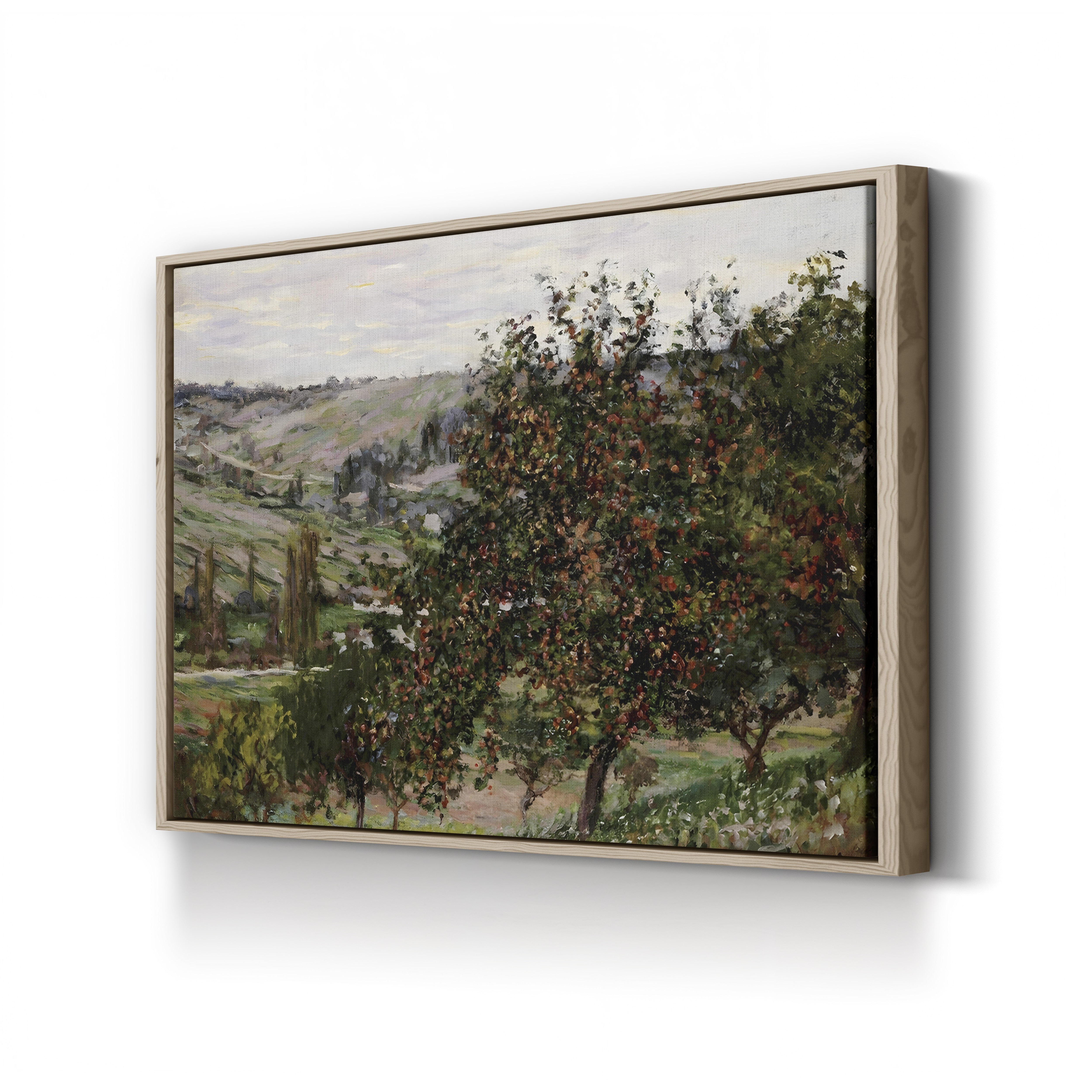 Apple Trees near Vétheuil – Claude Monet Wall Art | Impressionist Norman Landscape Canvas Print