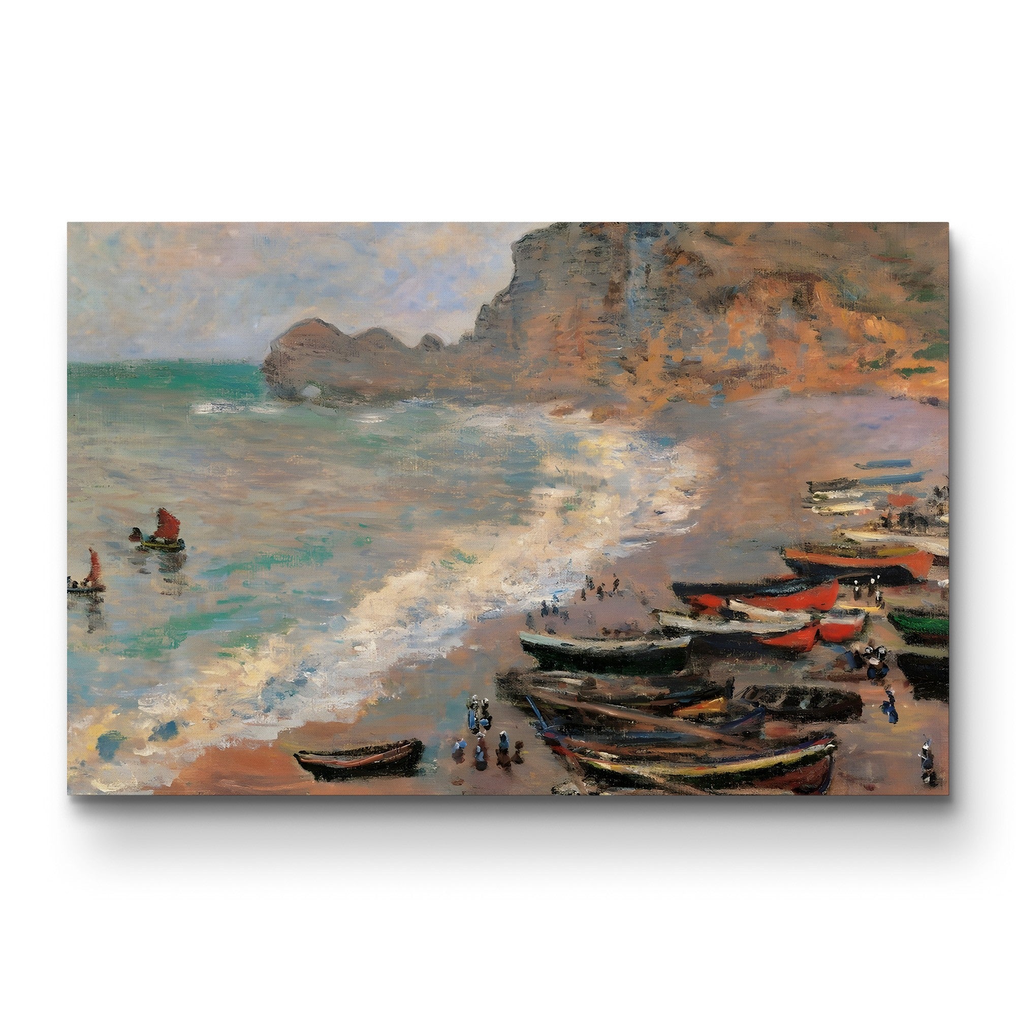 Étretat, the Beach, 1883 – Claude Monet Wall Art | Impressionist Coastal Seascape Print | Musée d'Orsay
