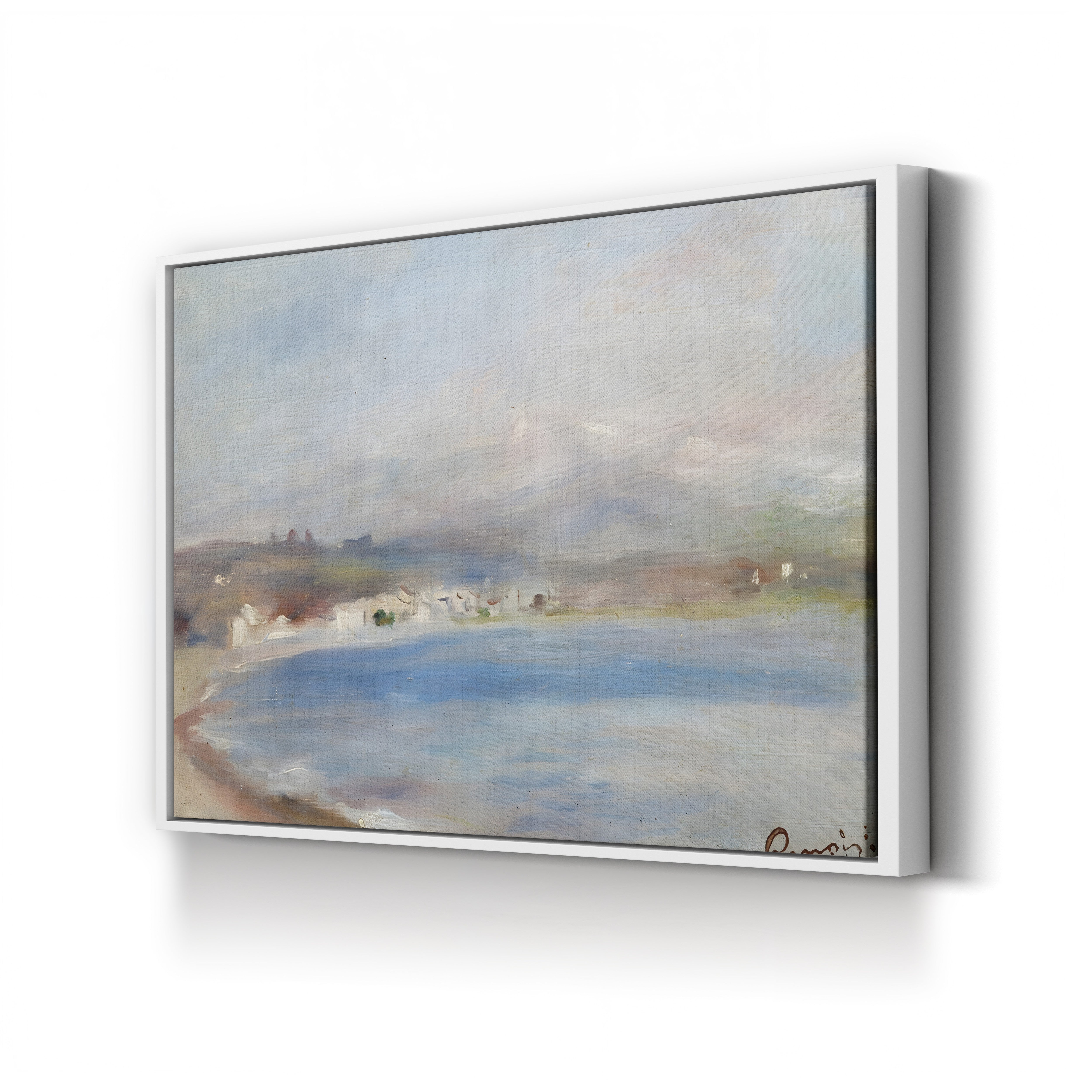 Cros de Cagnes, Mer et Montagnes, c. 1910 – Pierre-Auguste Renoir Wall Art | Late Impressionist Coastal Canvas Print