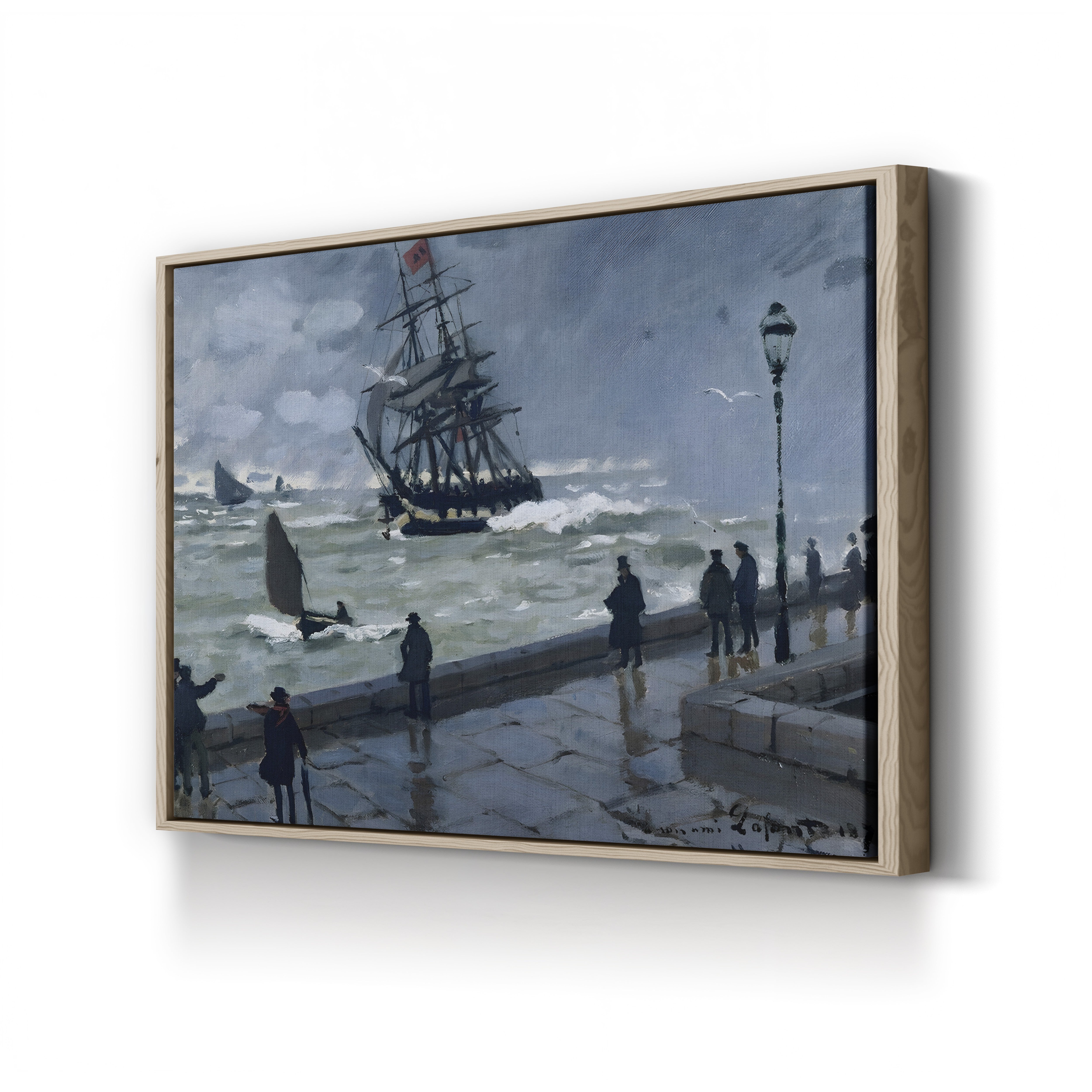 The Jetty at Le Havre, Bad Weather (La Jetée du Havre par mauvais temps), 1870 by Claude Monet