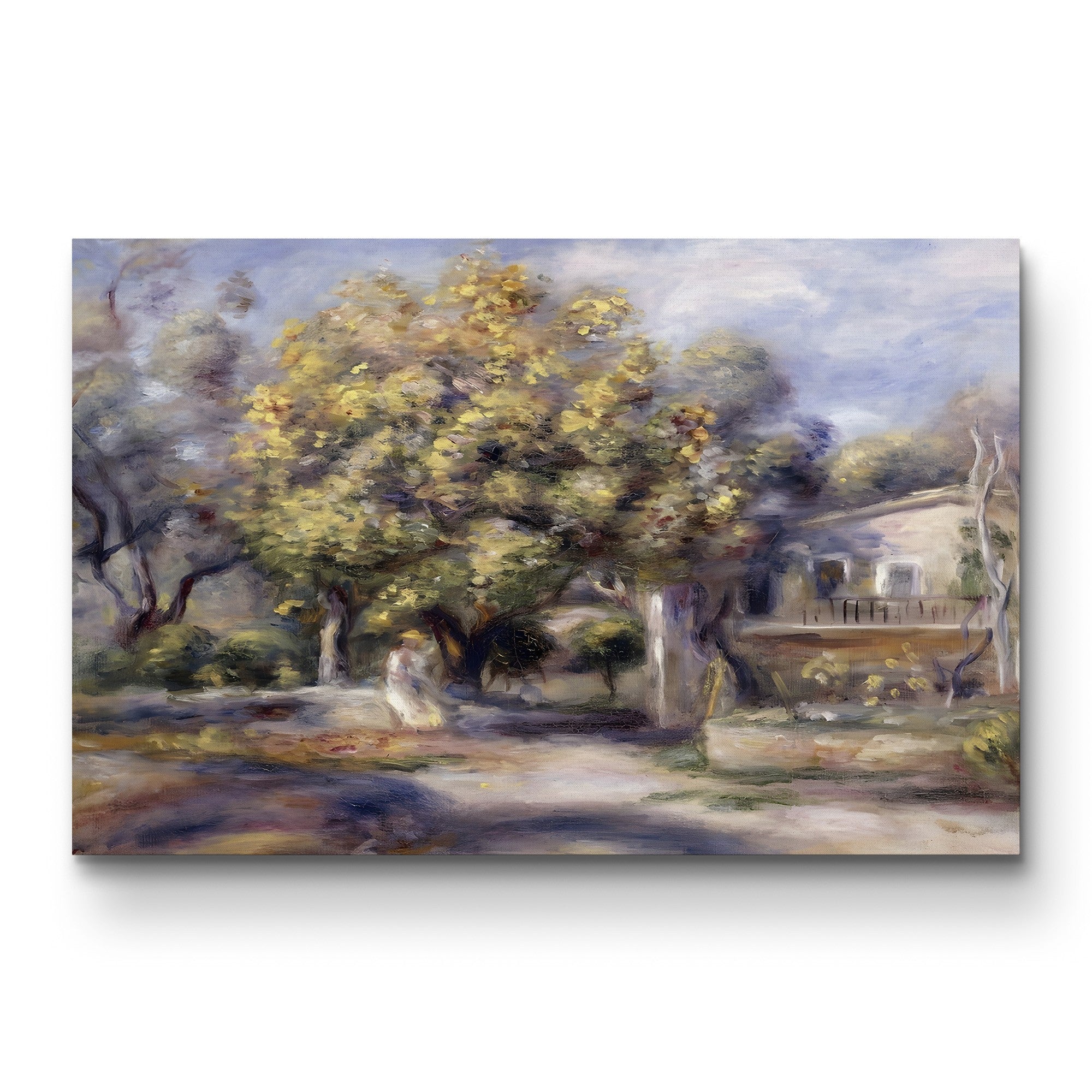 House at Cagnes, 1905 – Pierre-Auguste Renoir Wall Art | Late Impressionist Landscape Canvas Print