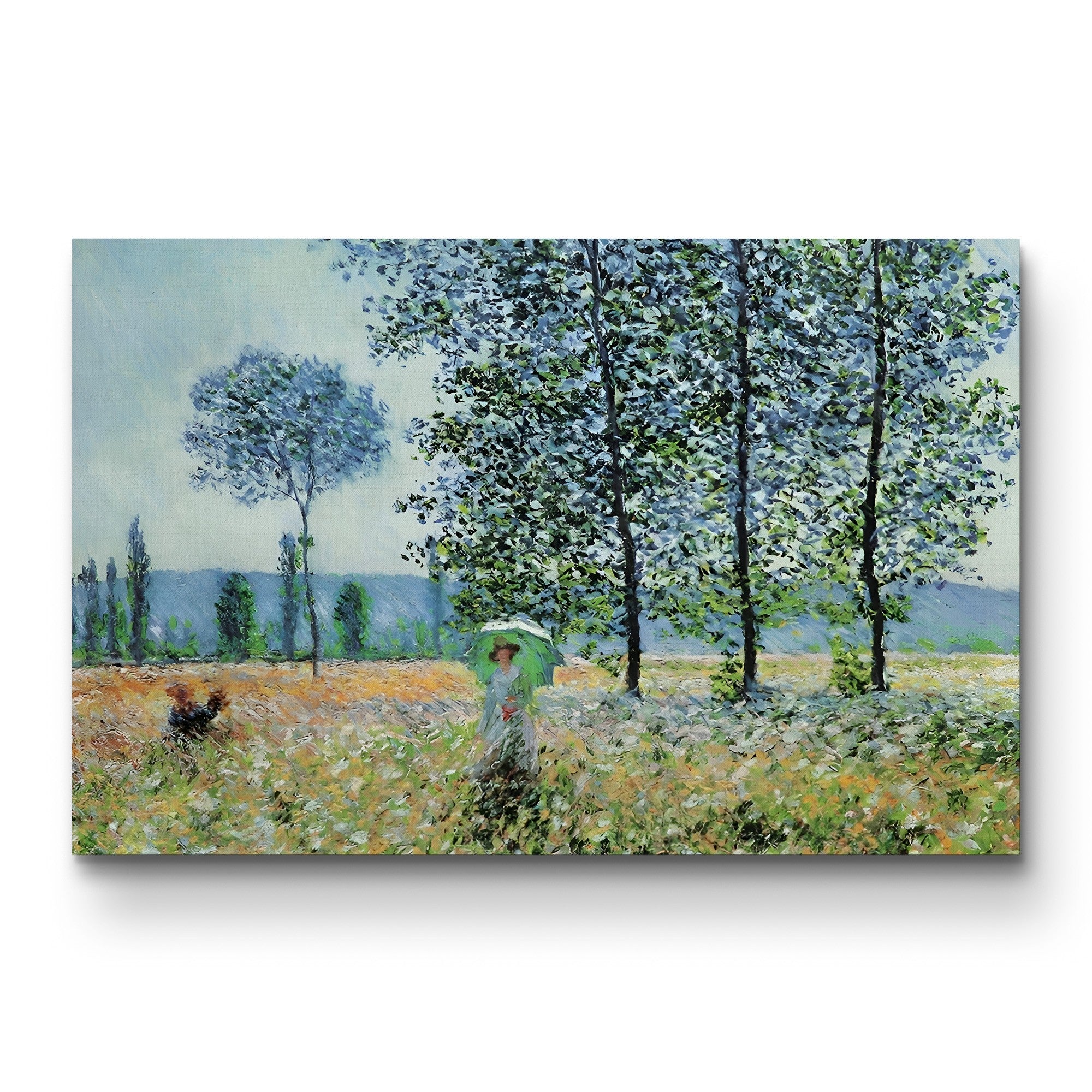 Felder im Frühling (Fields in Spring) – Claude Monet Wall Art | Impressionist Spring Landscape Canvas Print