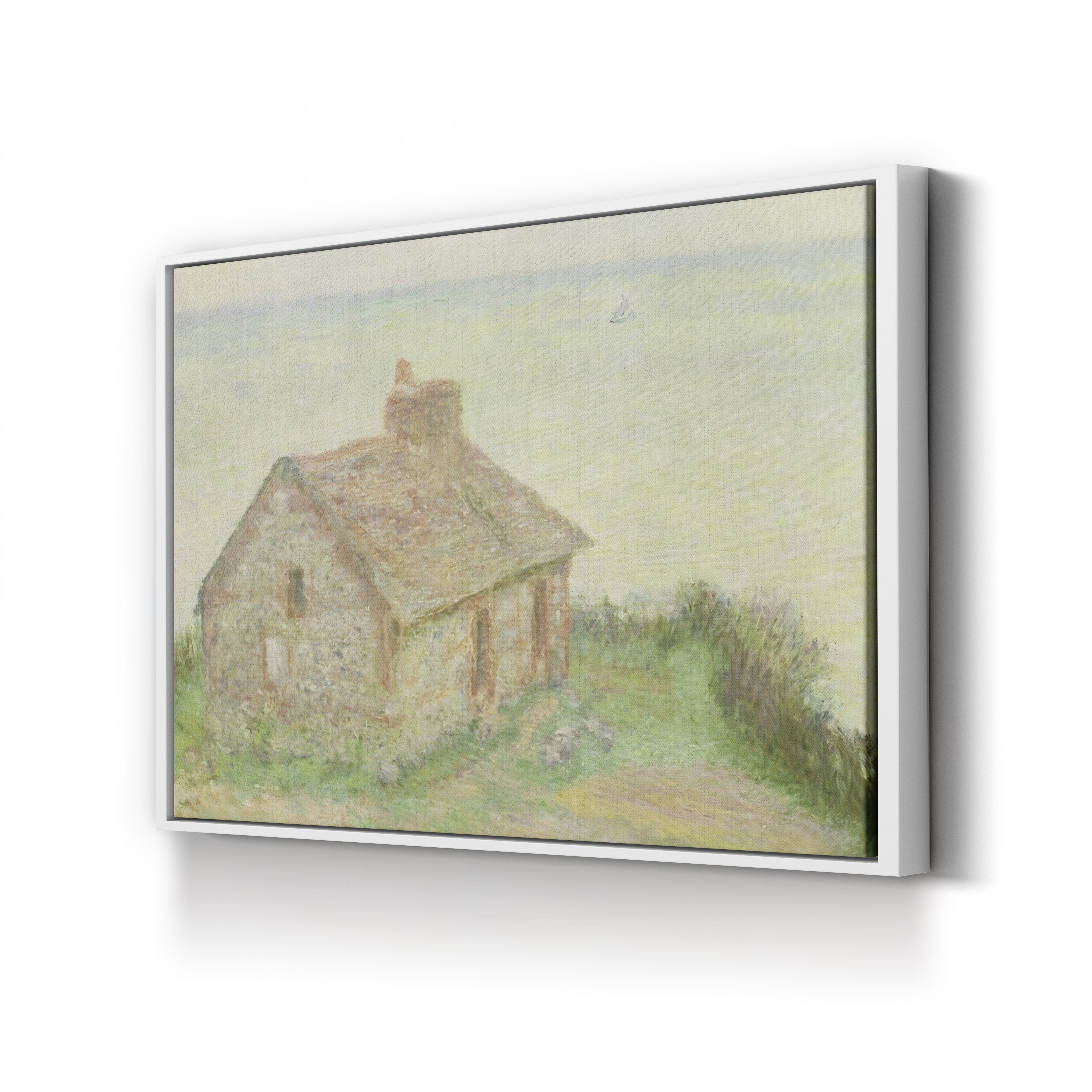 The Customs House, Pink Effect (La Maison du Douanier, effet rose), 1897 by Claude Monet