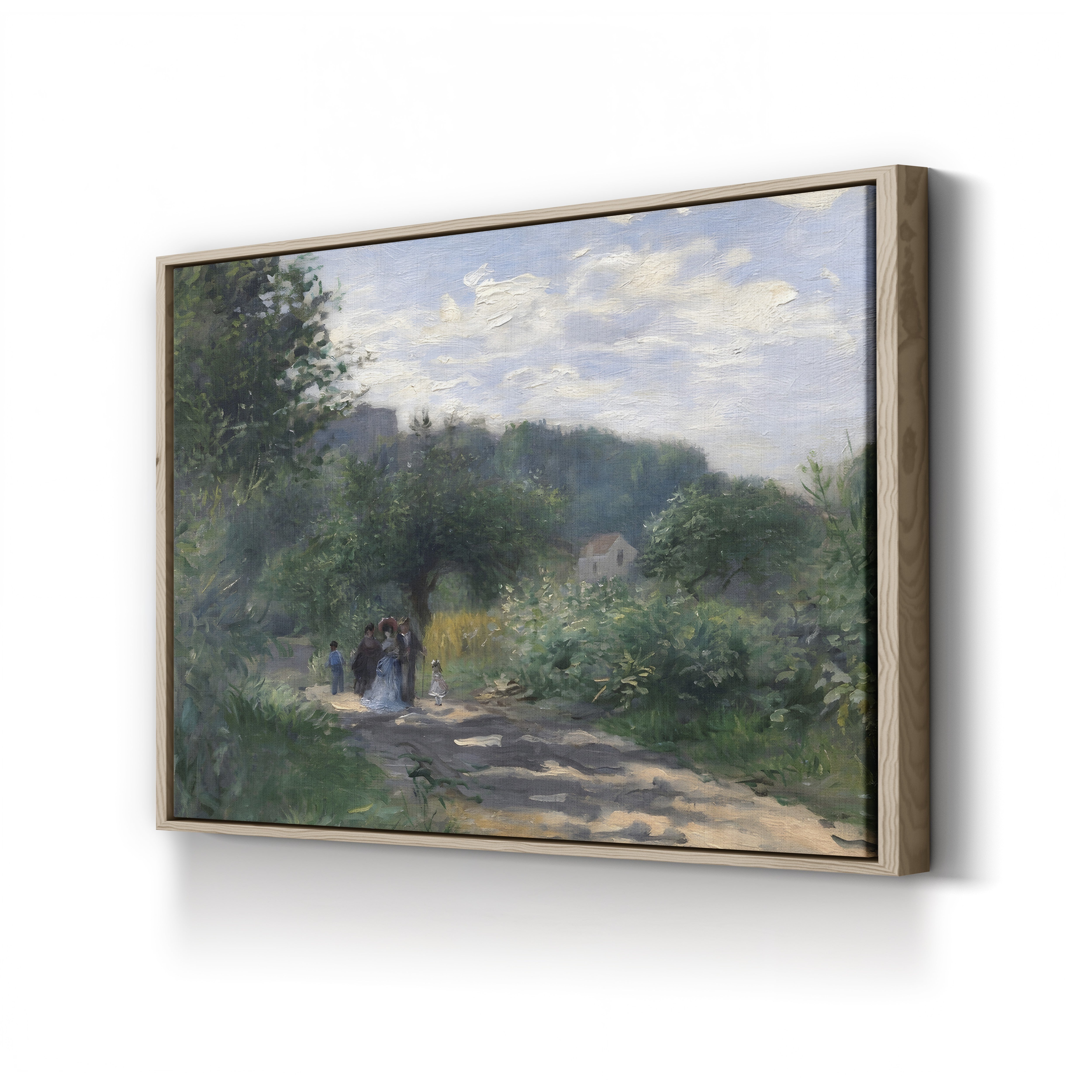 A Road in Louveciennes – Pierre-Auguste Renoir Wall Art | Impressionist Landscape Canvas Print