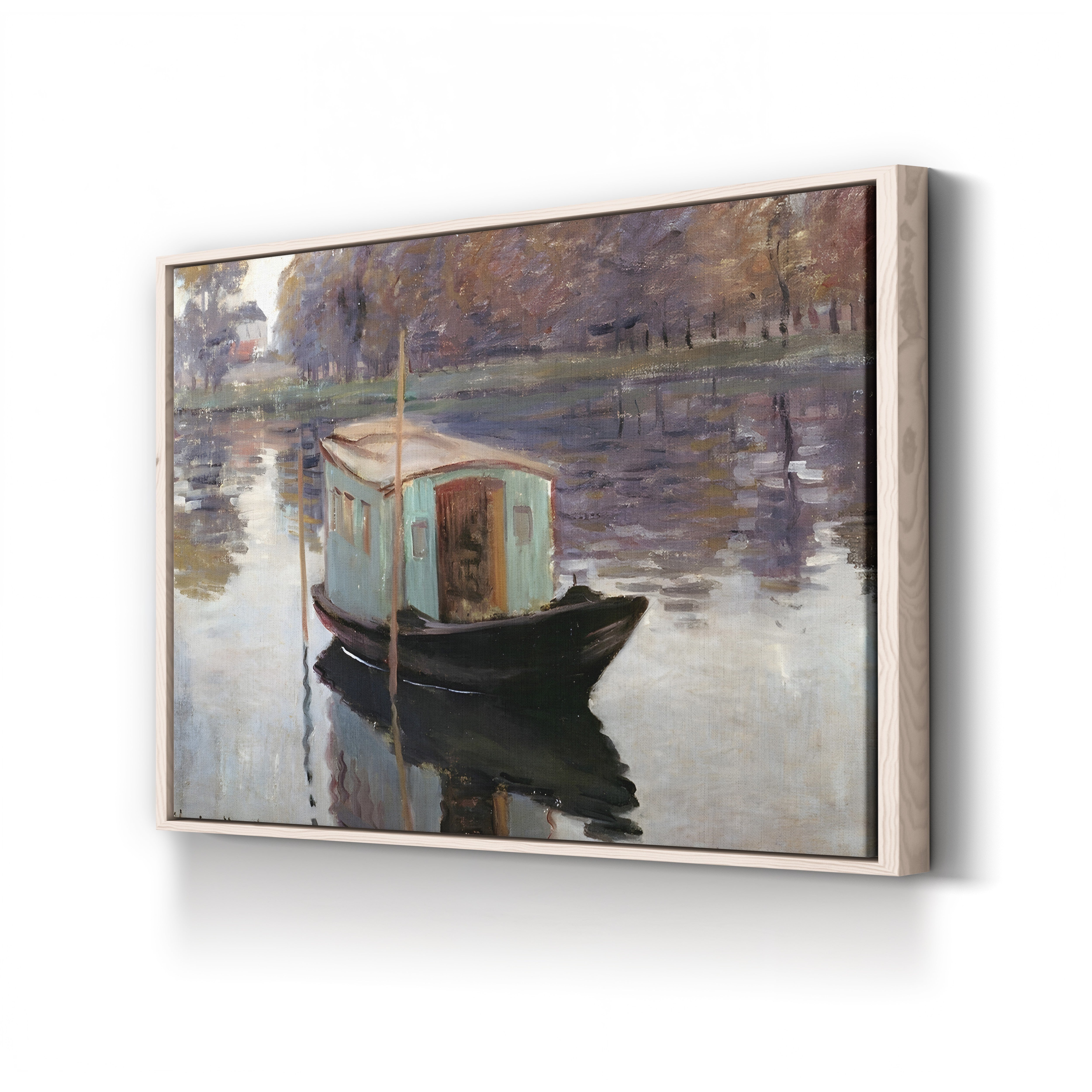 The Studio Boat (Le Bateau-atelier), 1874 by Claude Monet