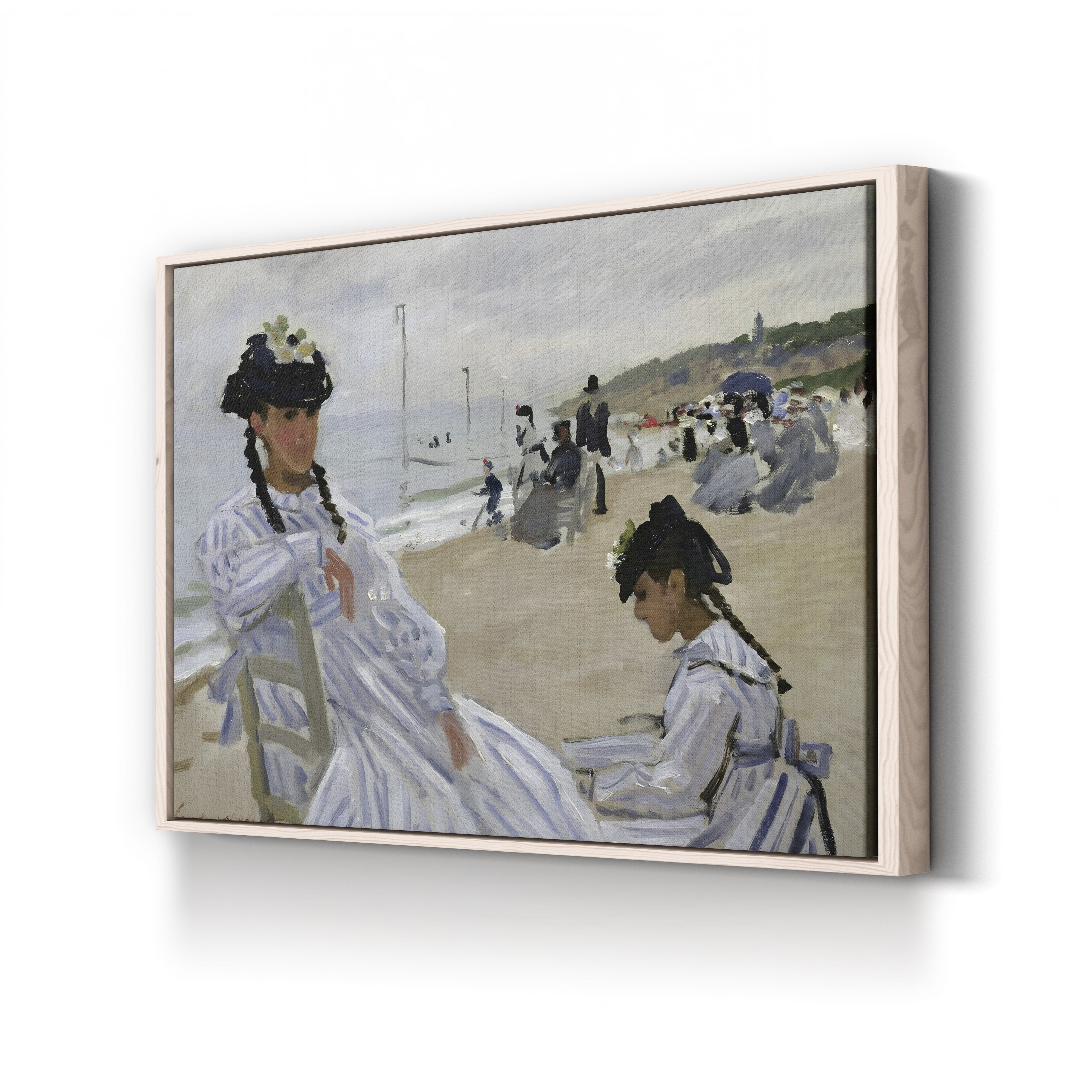 On the Beach at Trouville (Sur la plage à Trouville), 1870 by Claude Monet