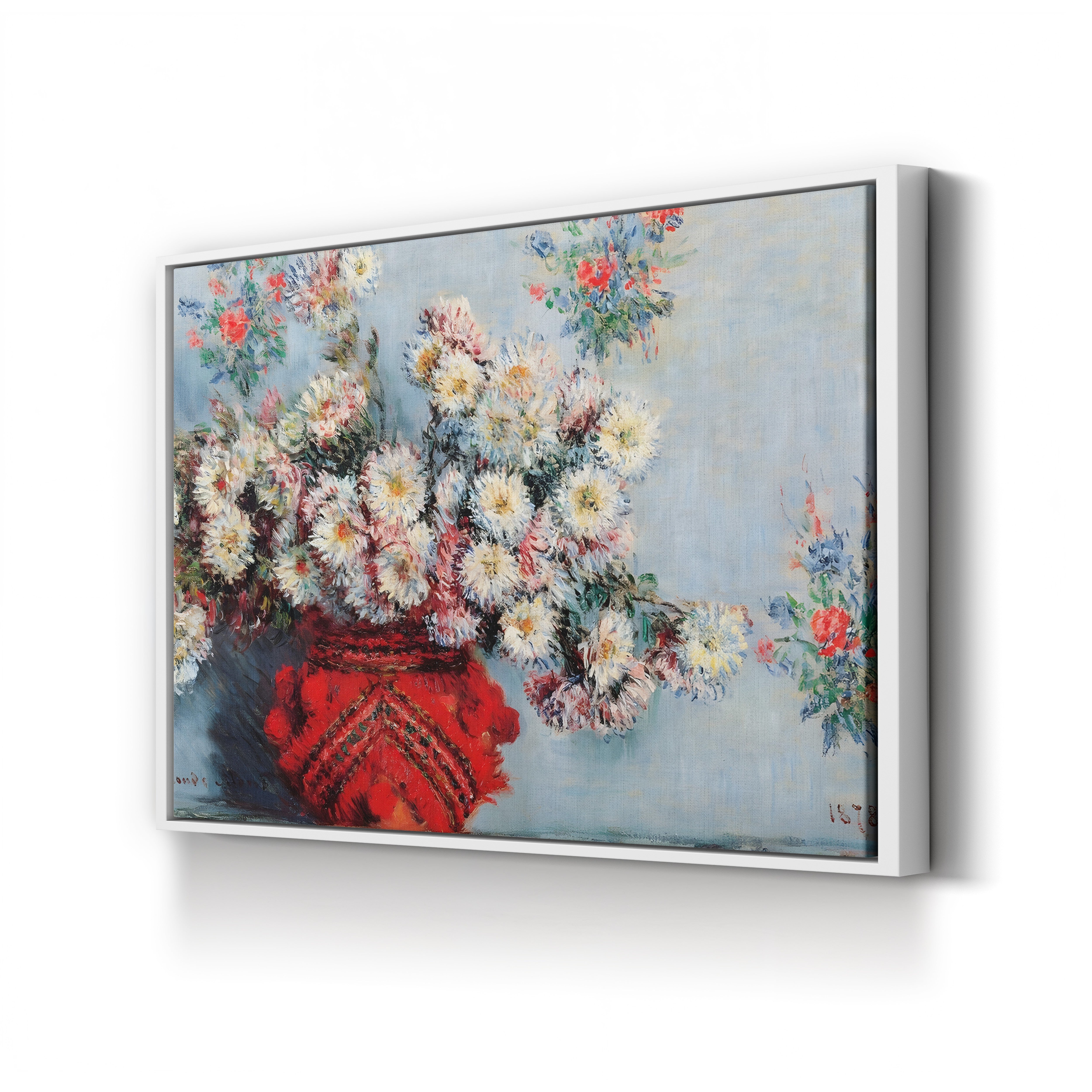 Chrysanthemums, 1878 – Claude Monet Wall Art | Musée d'Orsay Impressionist Floral Canvas Print