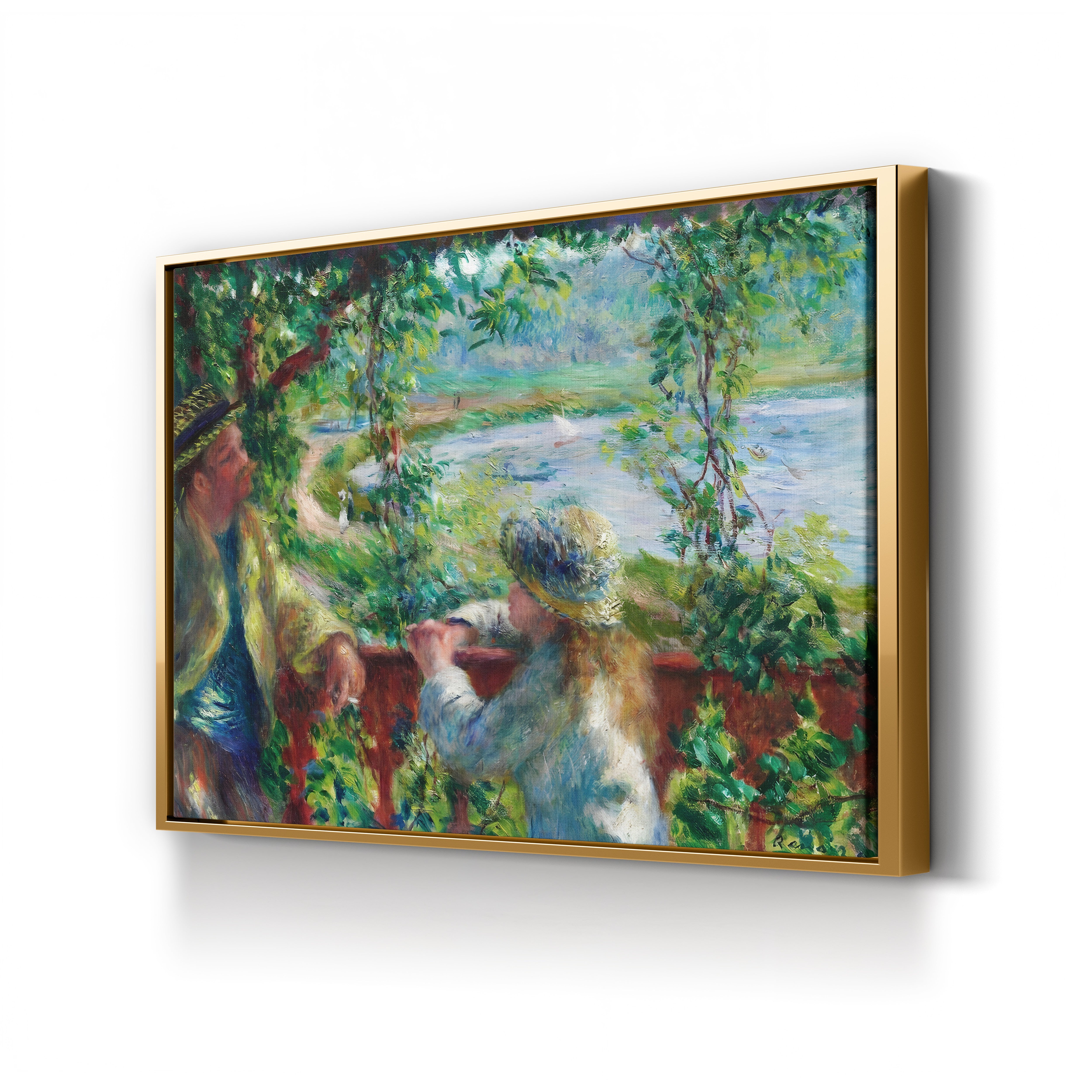 Near the Lake – Renoir Wall Art | Impressionist Landscape Canvas