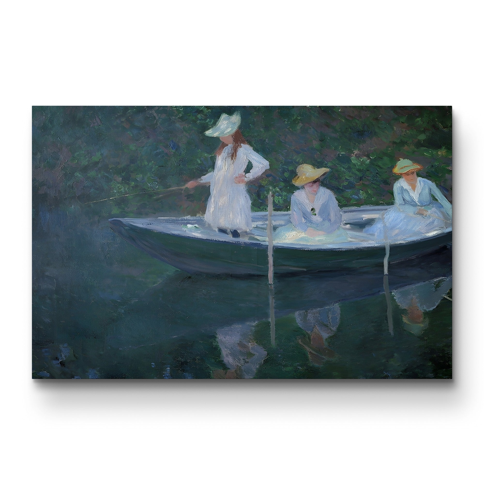 The Boat at Giverny (En norvégienne), c. 1887 by Claude Monet