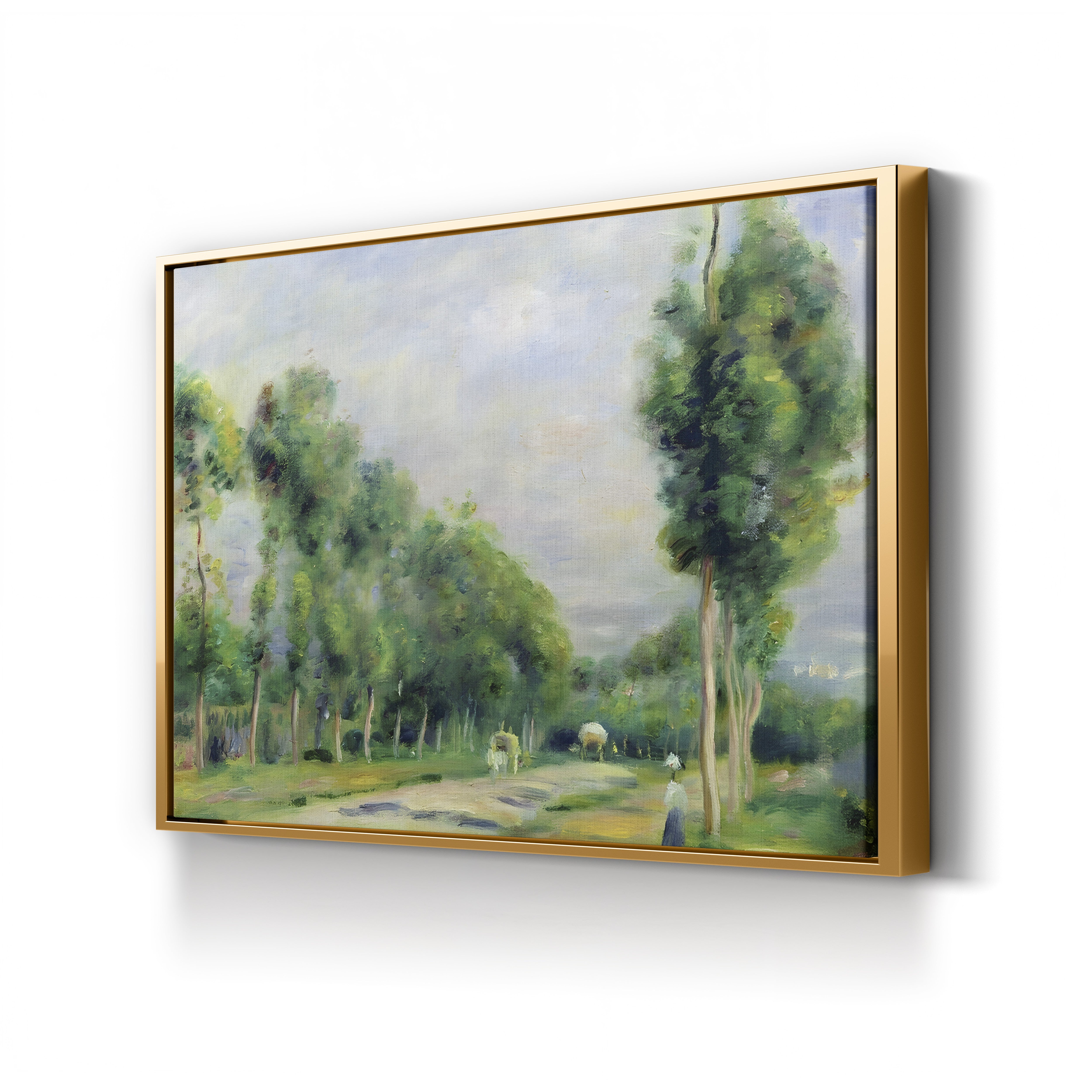 The Road to Versailles at Louveciennes – Pierre-Auguste Renoir Wall Art | Impressionist Landscape Canvas Print