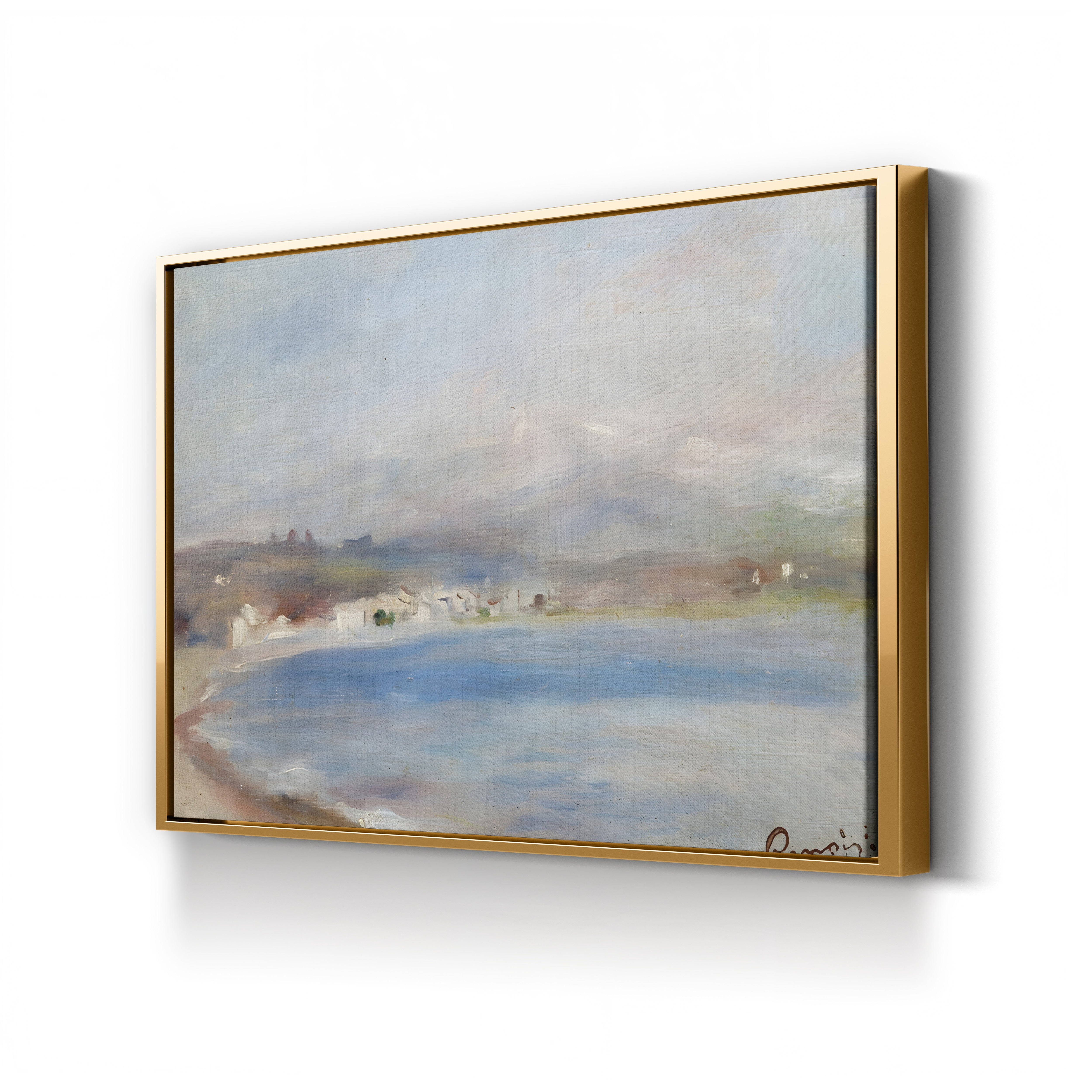Cros de Cagnes, Mer et Montagnes, c. 1910 – Pierre-Auguste Renoir Wall Art | Late Impressionist Coastal Canvas Print