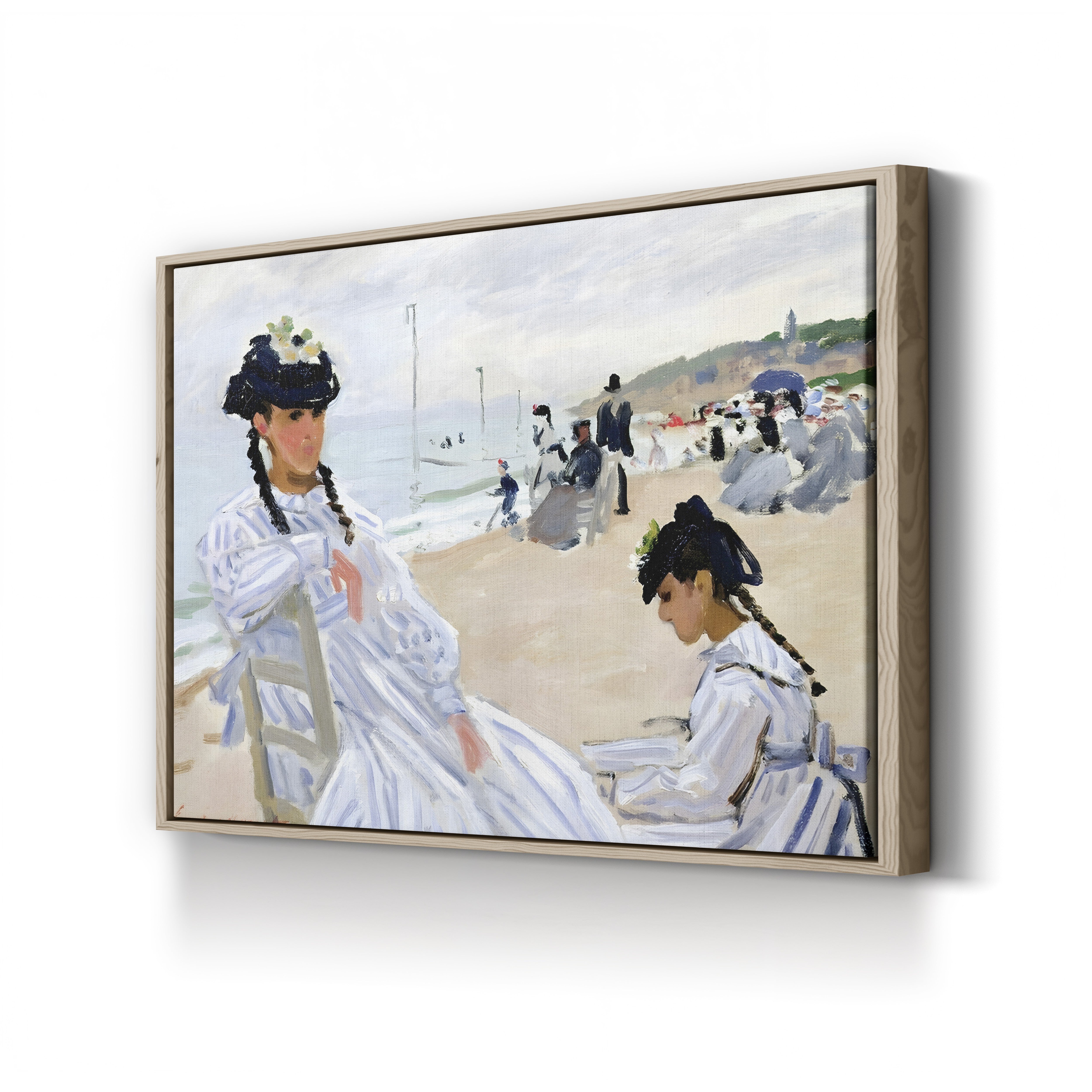 On the Beach at Trouville (Sur la plage à Trouville), 1870 by Claude Monet