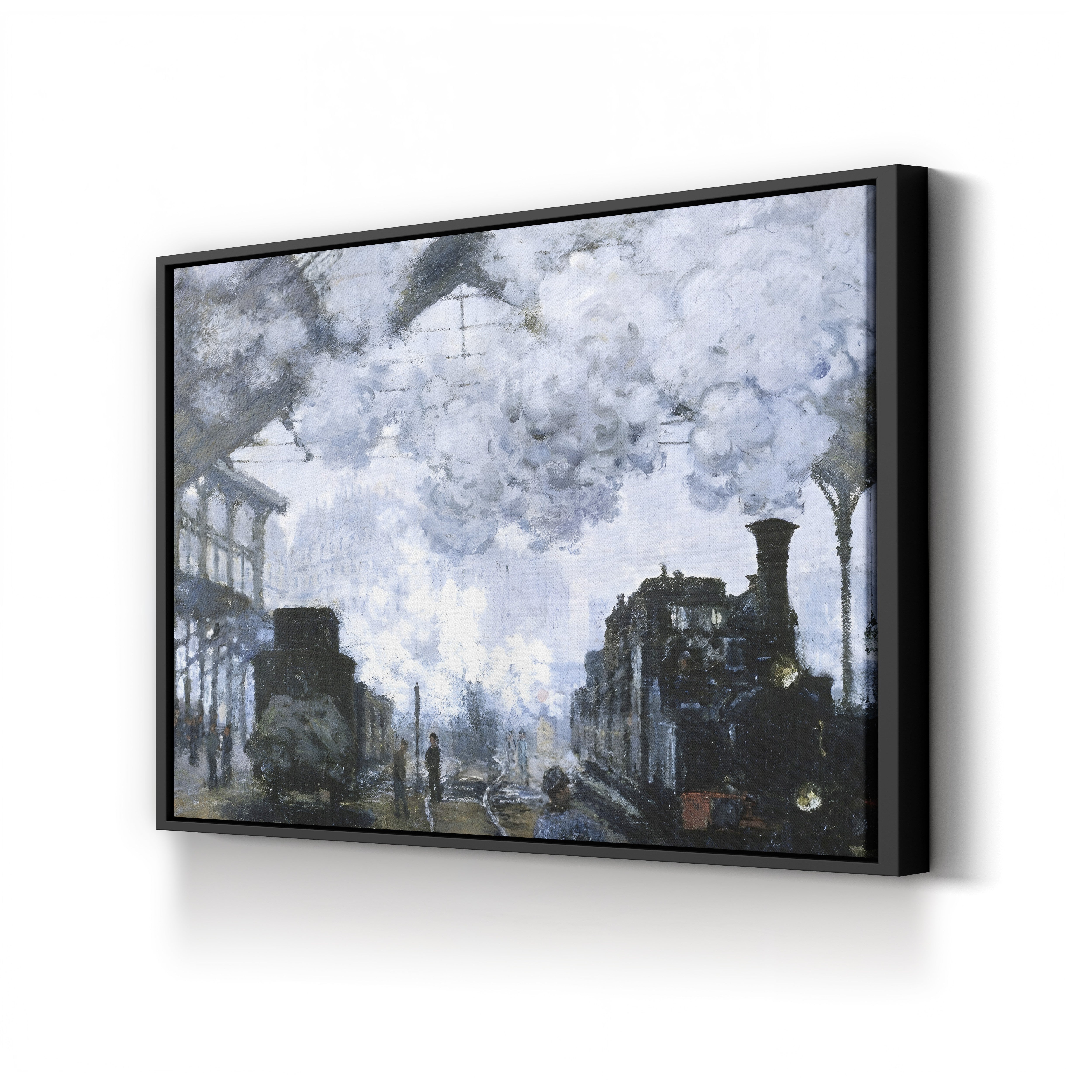 Gare Saint-Lazare – Claude Monet Wall Art | Iconic 1877 Impressionist Railway Canvas Print