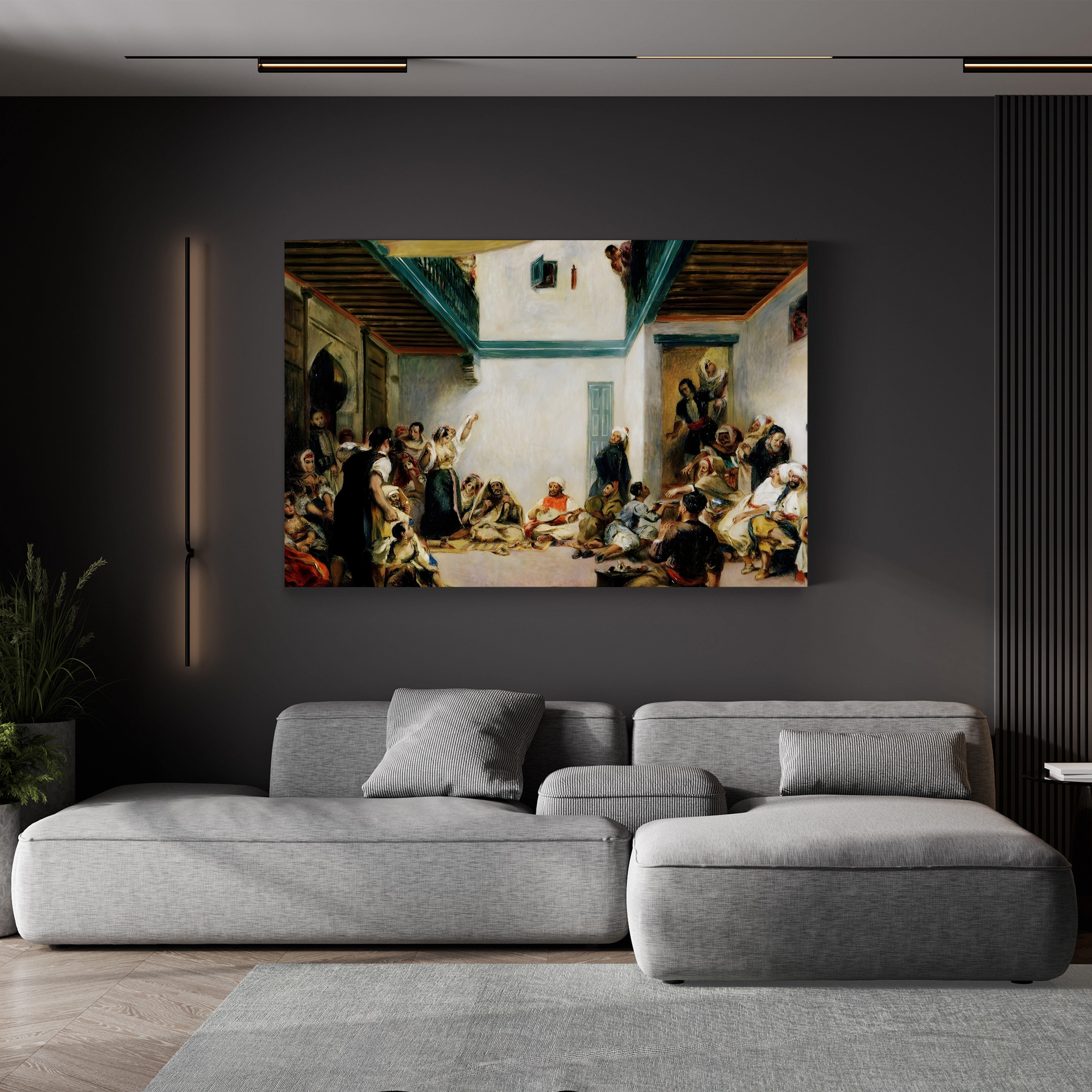 Jewish Wedding in Morocco (After Eugène Delacroix) – Pierre-Auguste Renoir Wall Art | Impressionist Figure Canvas Print