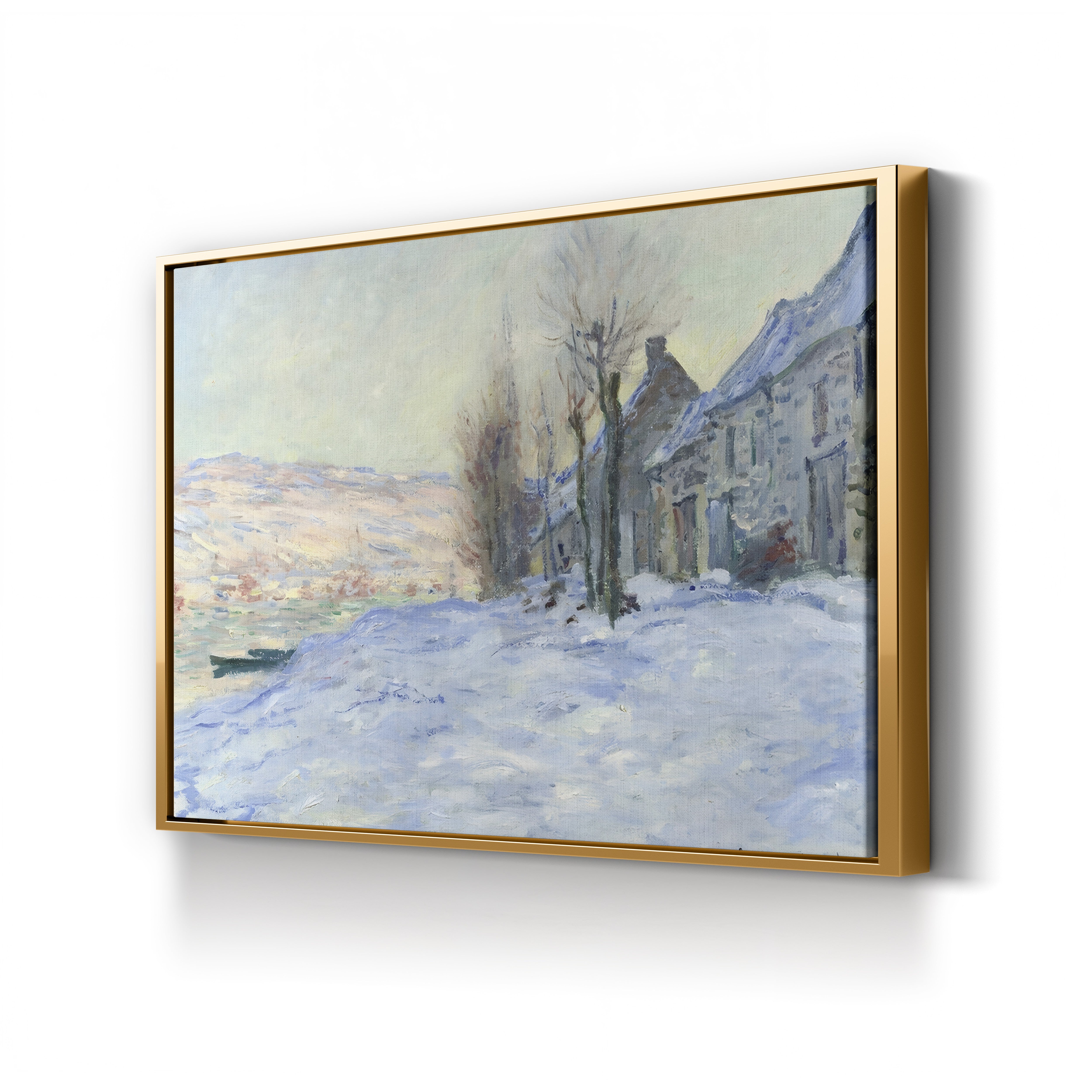 Lavacourt under Snow (Lavacourt sous la Neige), 1878-1881 by Claude Monet