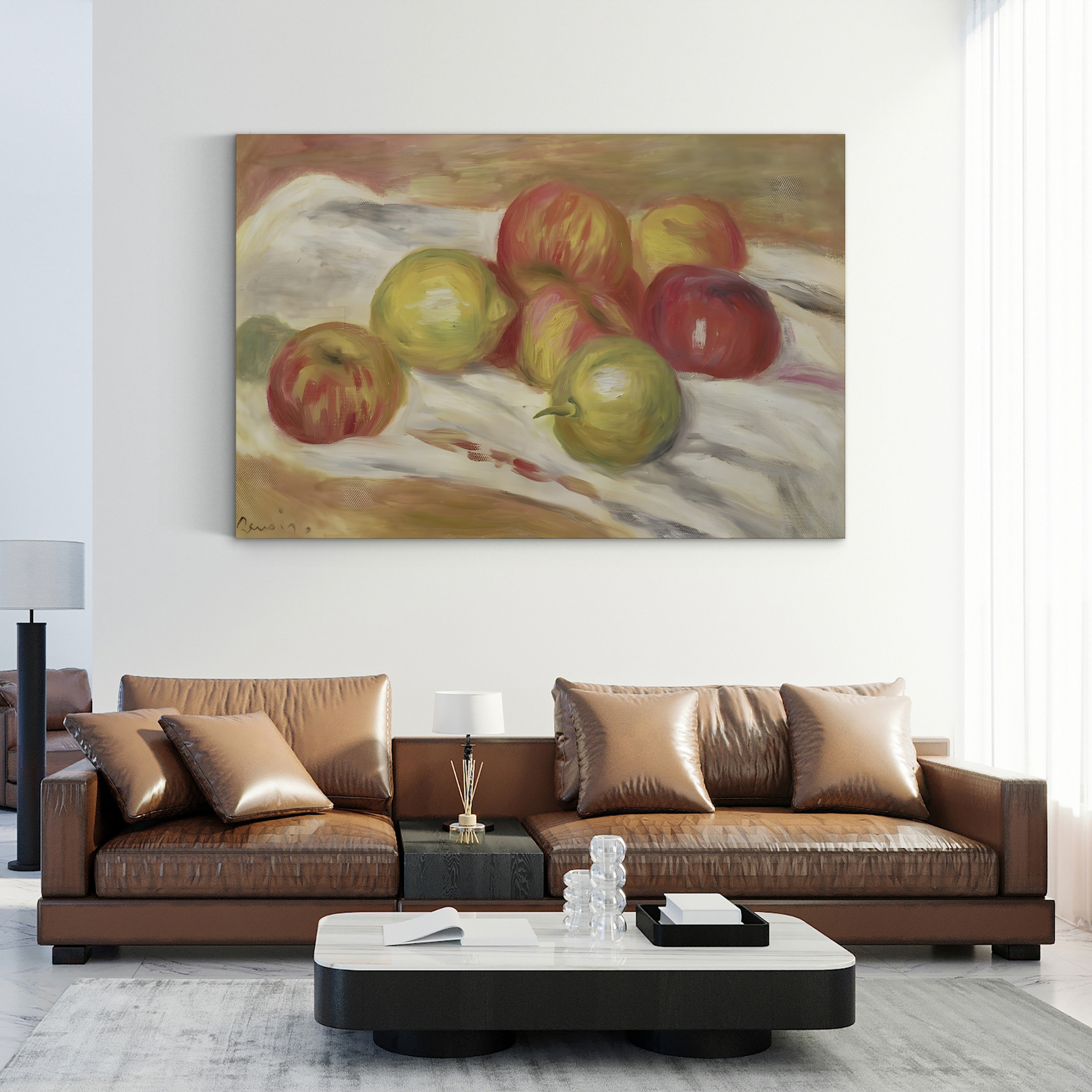 Seven Apples, 1910 – Renoir Wall Art | Impressionist Still Life Canvas Print