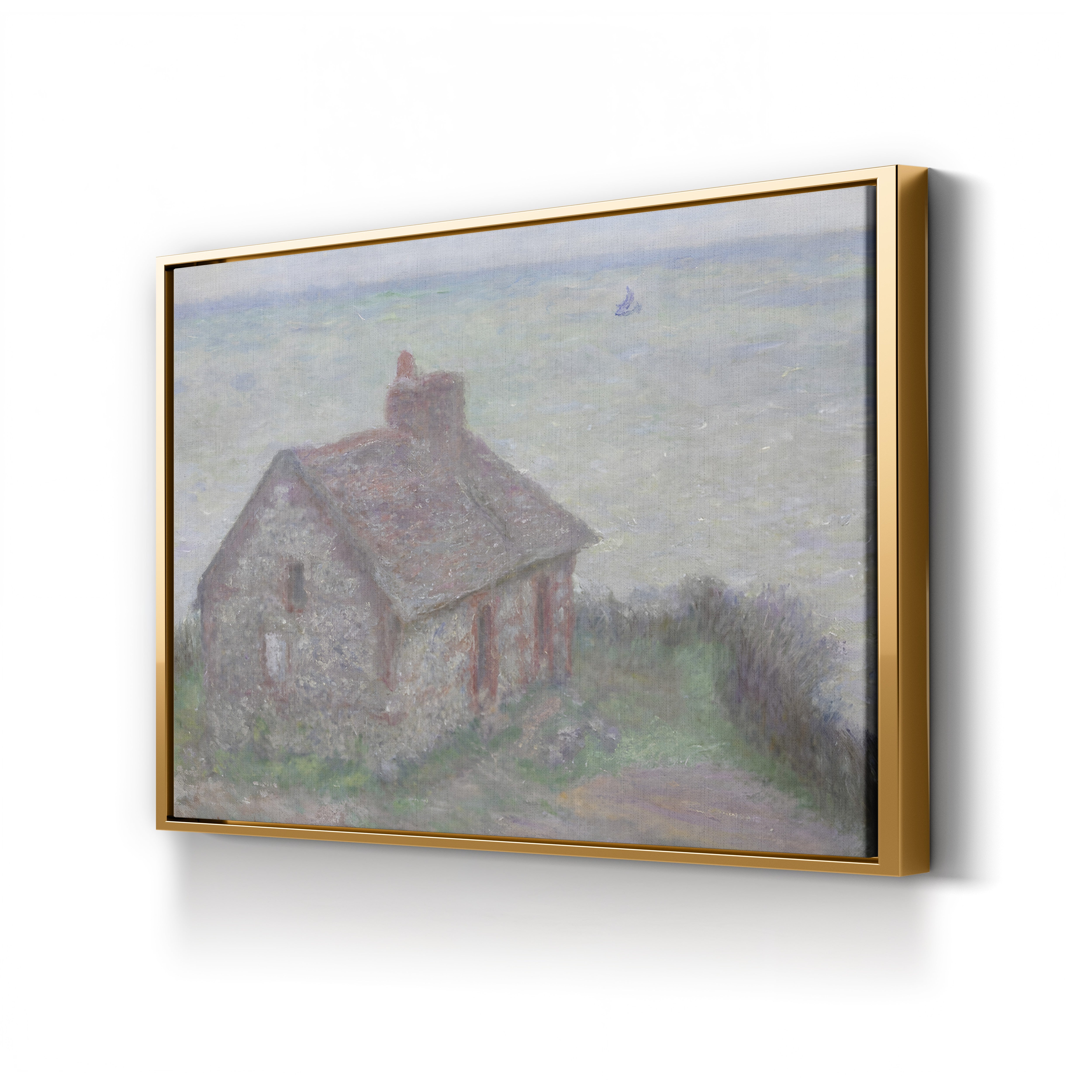 The Customs House, Pink Effect (La Maison du douanier, effet rose), 1897 by Claude Monet