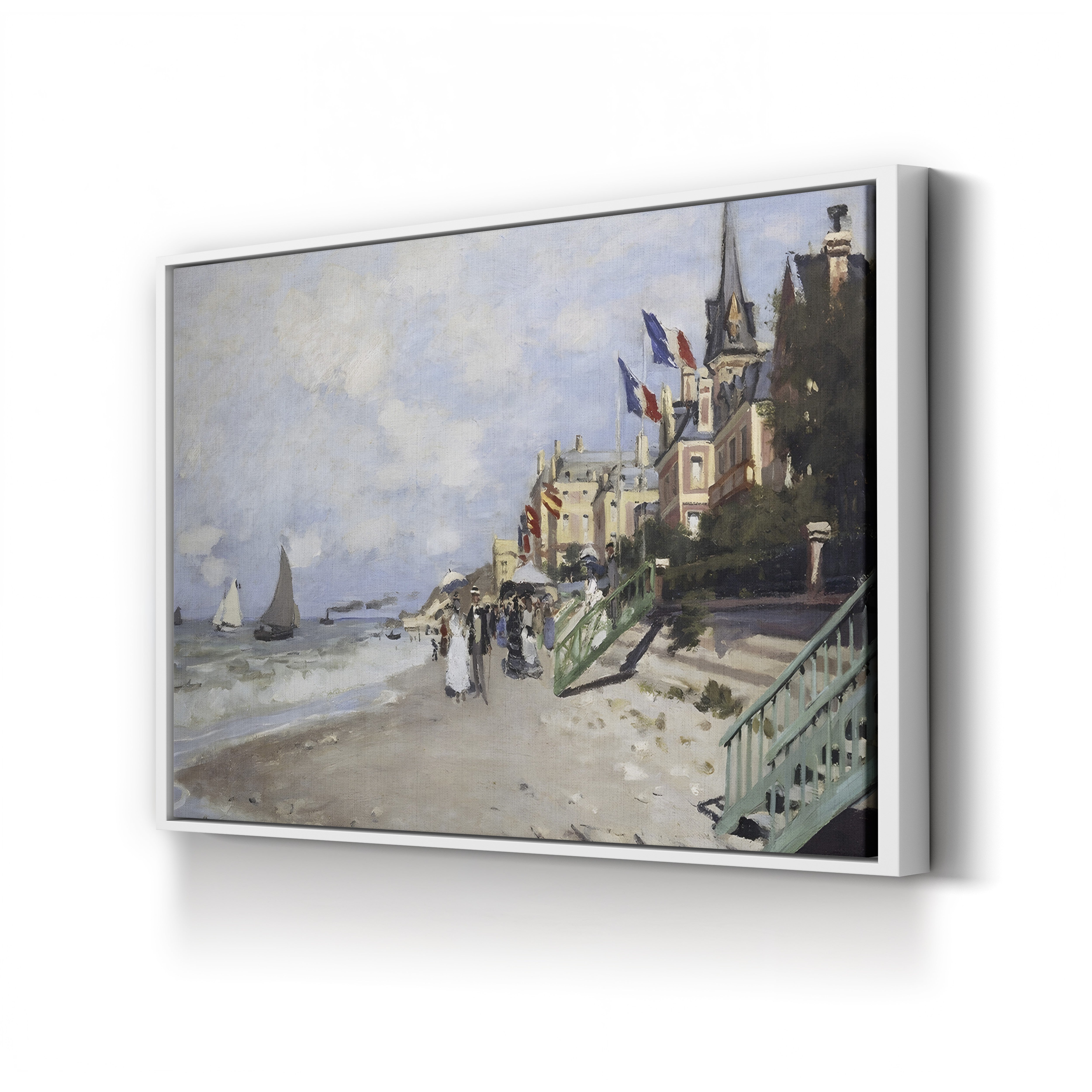 The Beach at Trouville (La Plage à Trouville), 1870 by Claude Monet