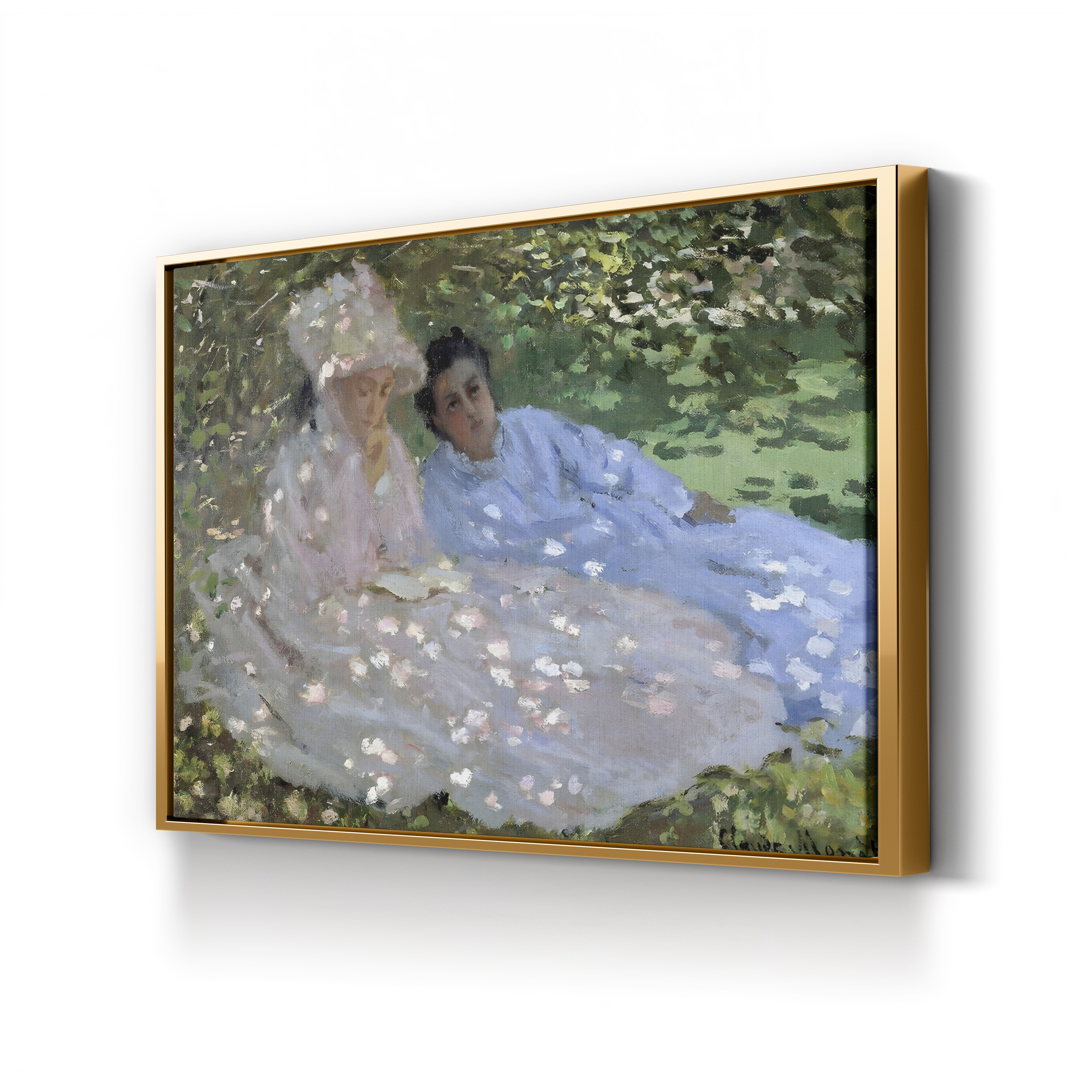 Madame Monet and a Friend in the Garden, 1872 by Claude Monet