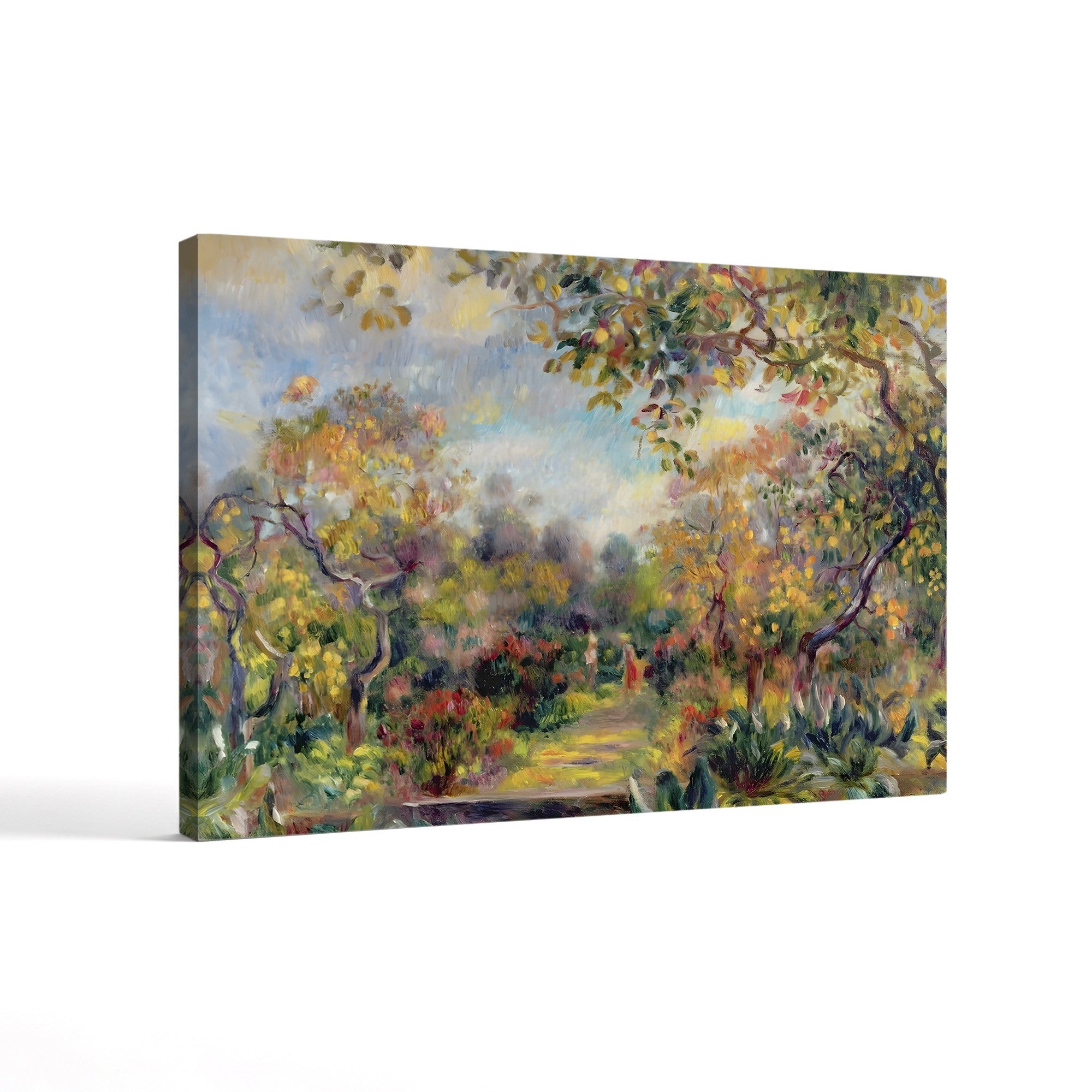 Landscape at Beaulieu, c. 1893 – Pierre-Auguste Renoir Wall Art | Impressionist Coastal Canvas Print